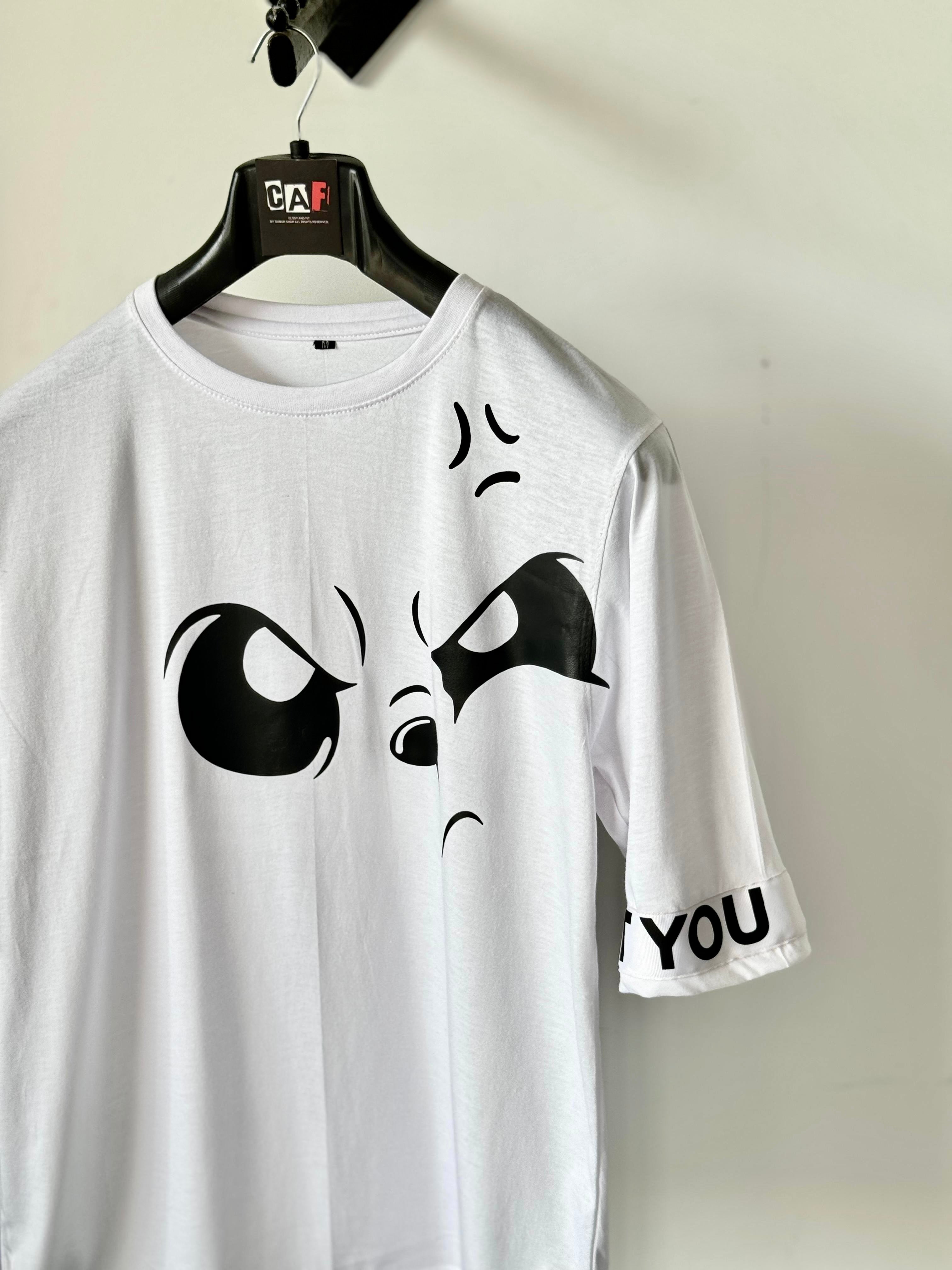 Cryptic White Deconstructed T-shirt