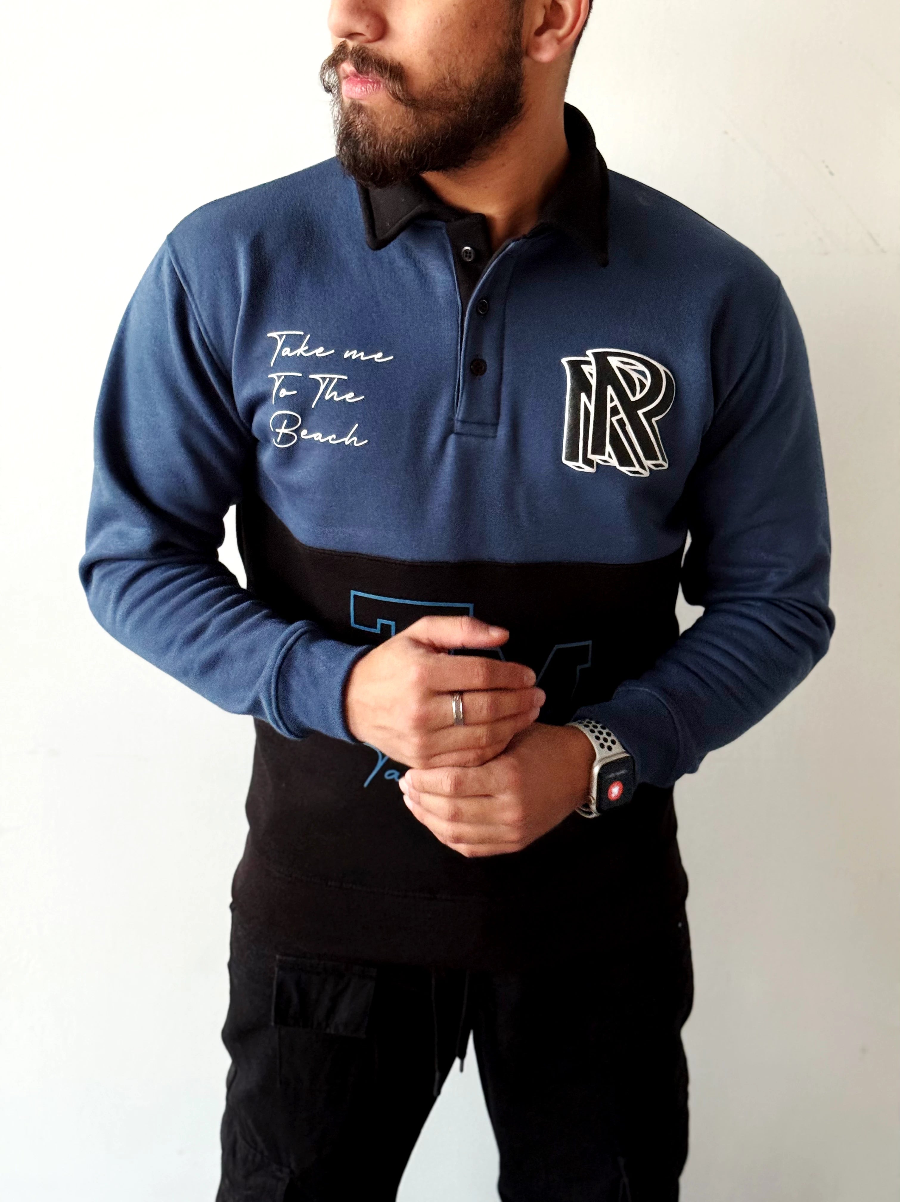 Two-Tone Collar Sweatshirt volume 0.4