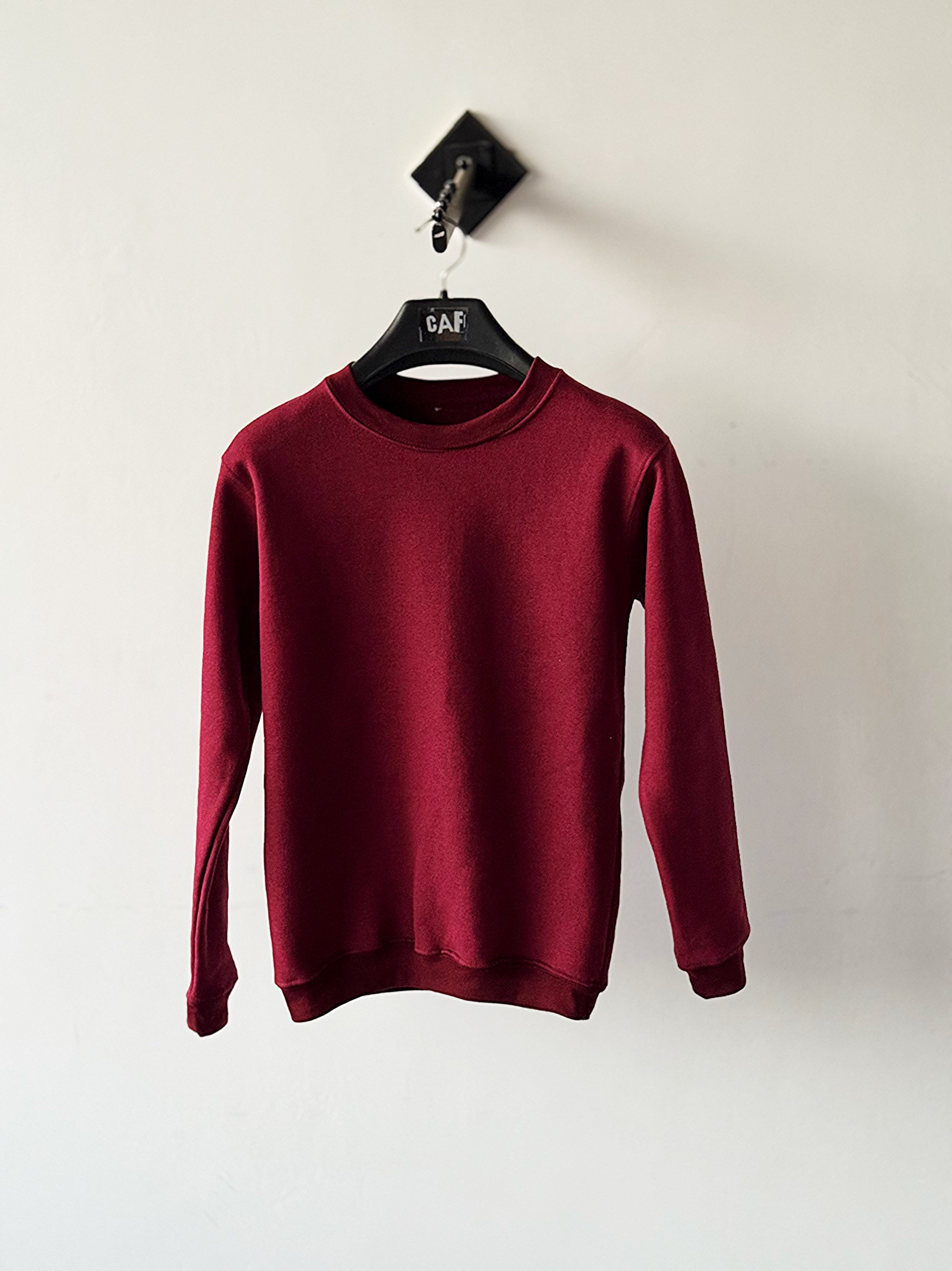 Wine-Tone Plain SweatShirt