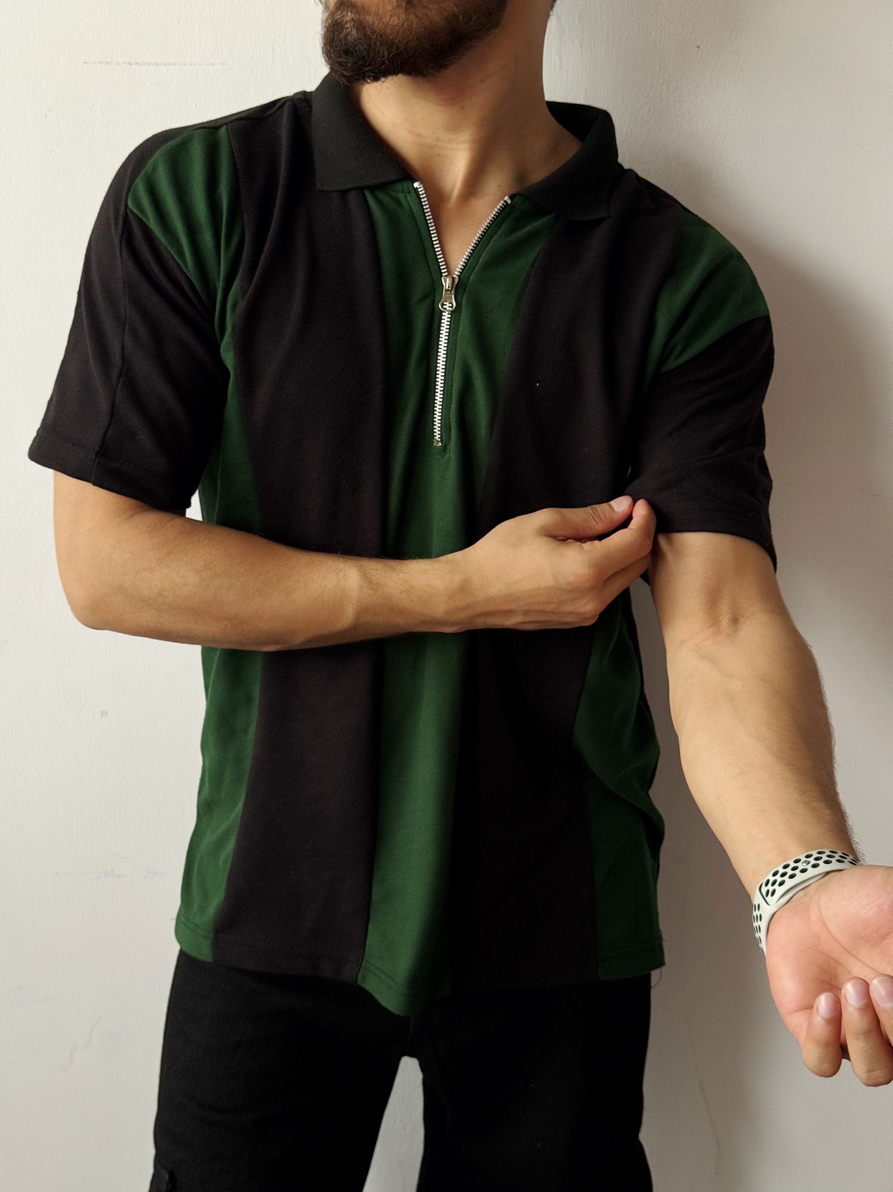Plane Zip Polo