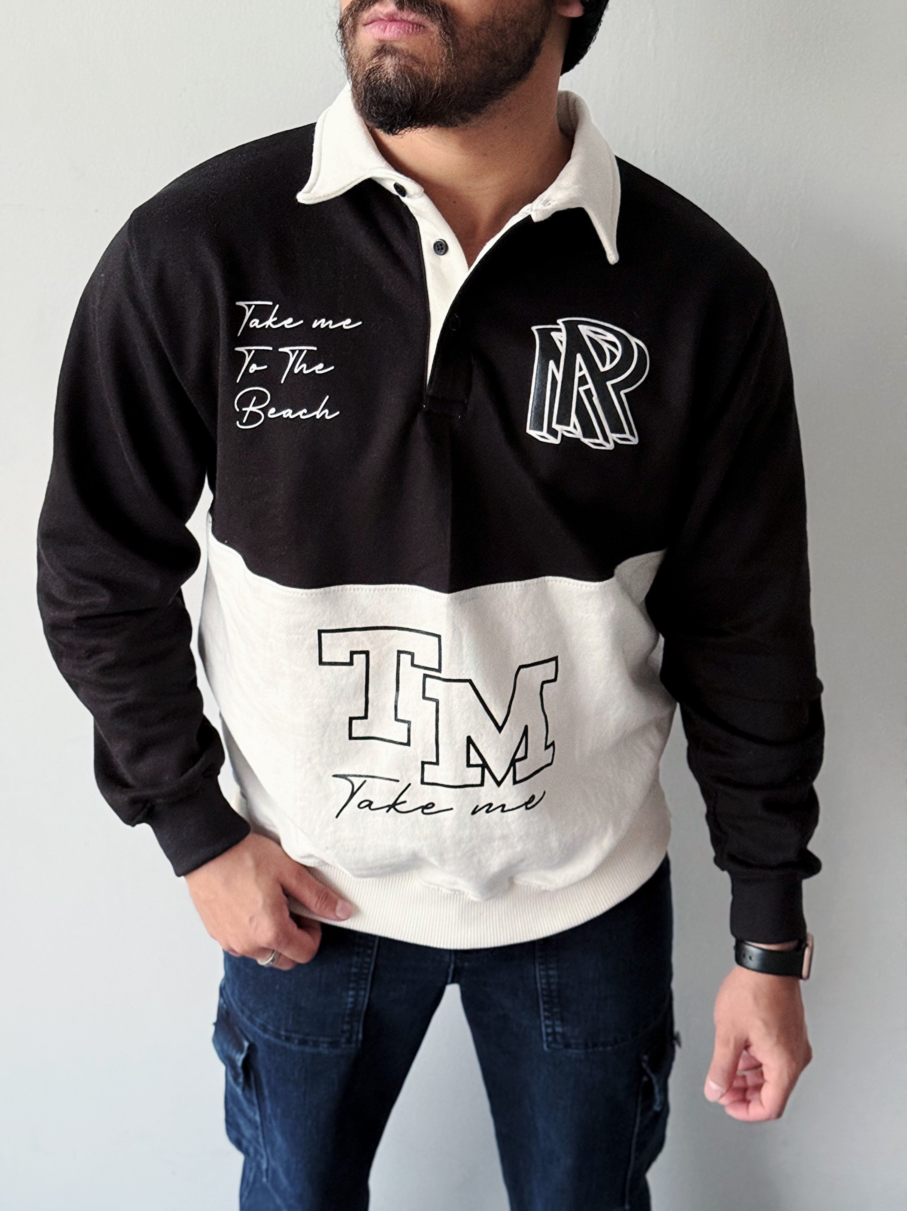 Two-Tone Collar Sweatshirt volume 0.2