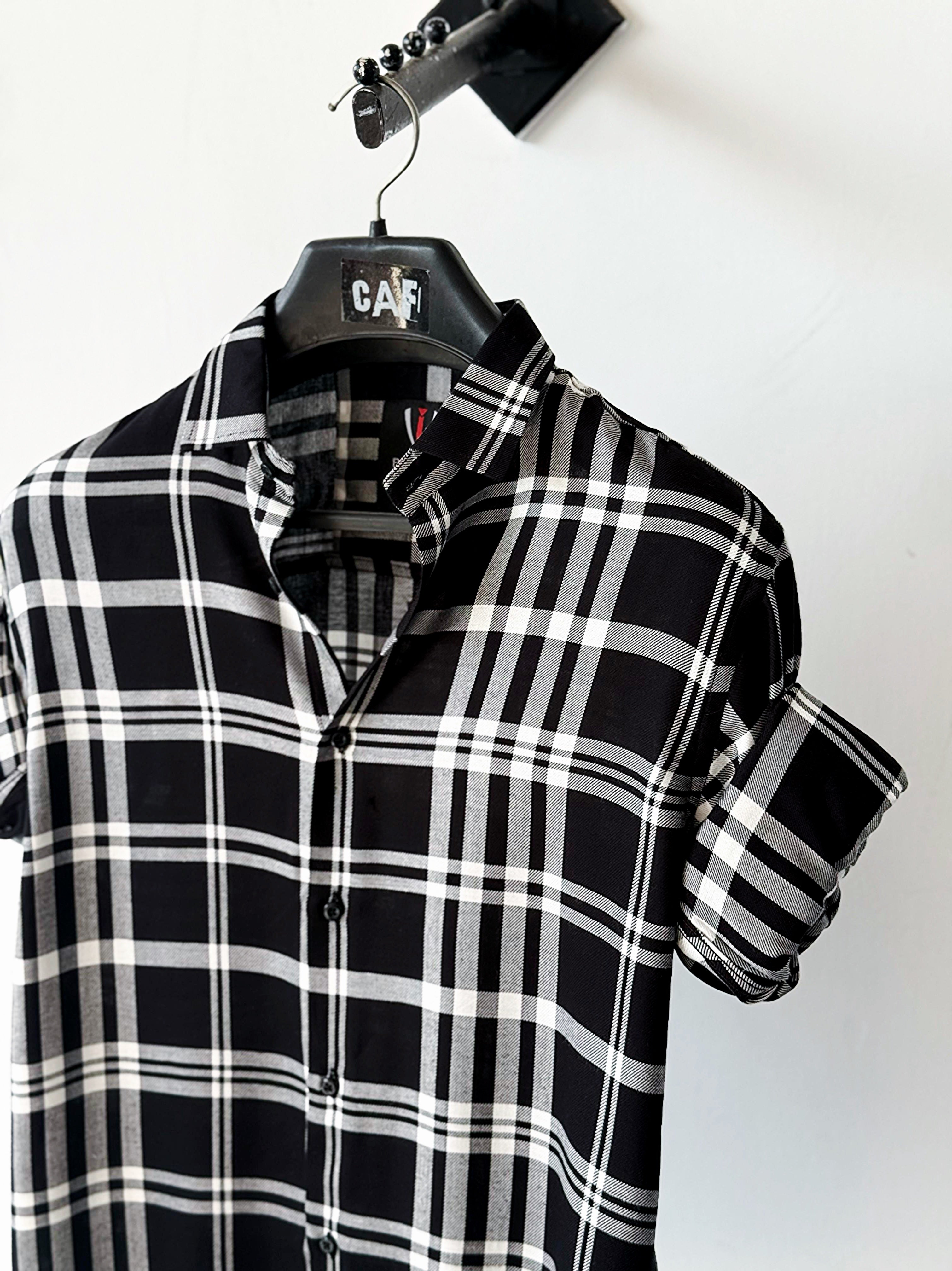 Black & White Lumberjack Shirt