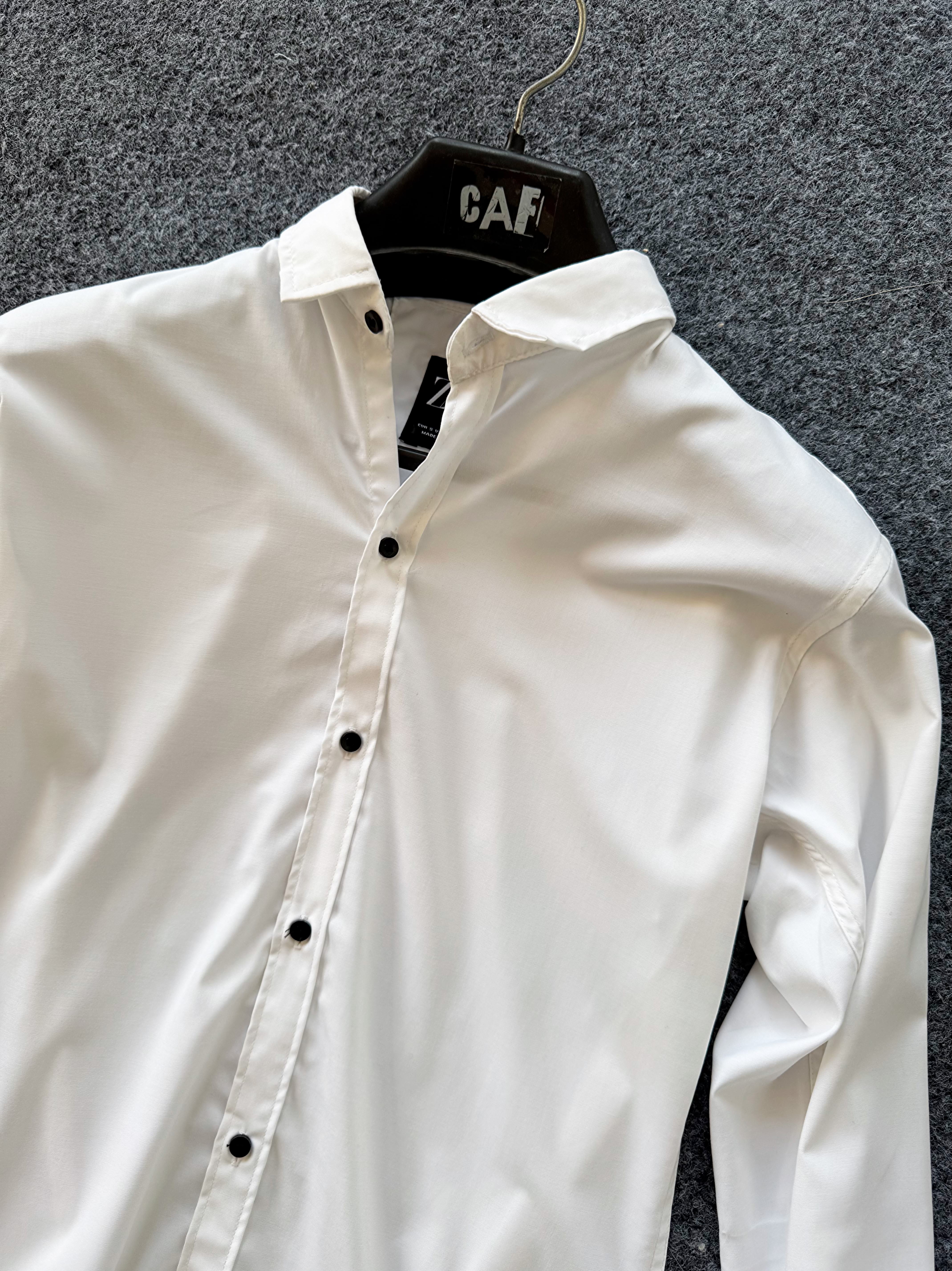 Plain Poplin Shirt