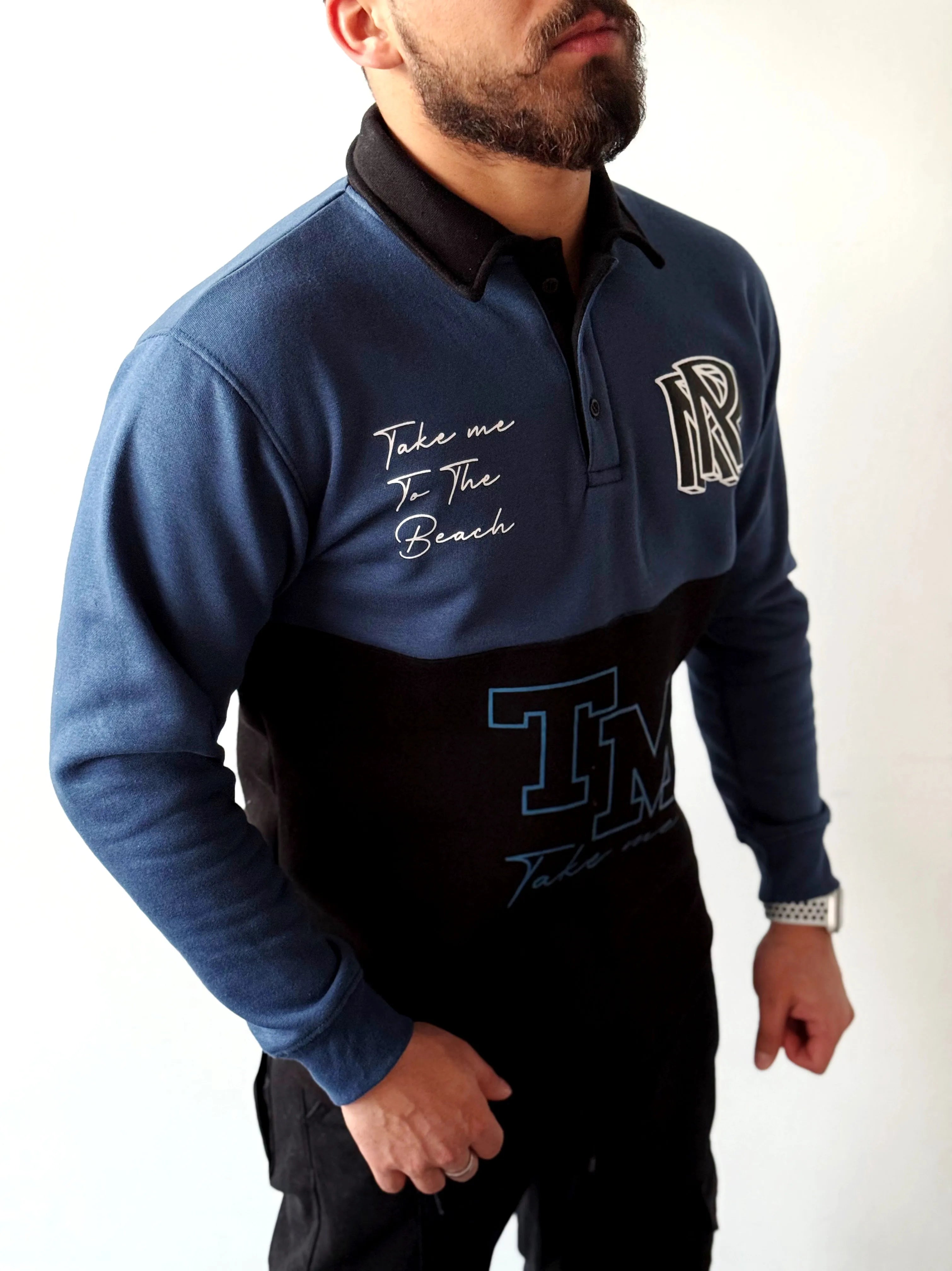 Two-Tone Collar Sweatshirt volume 0.4