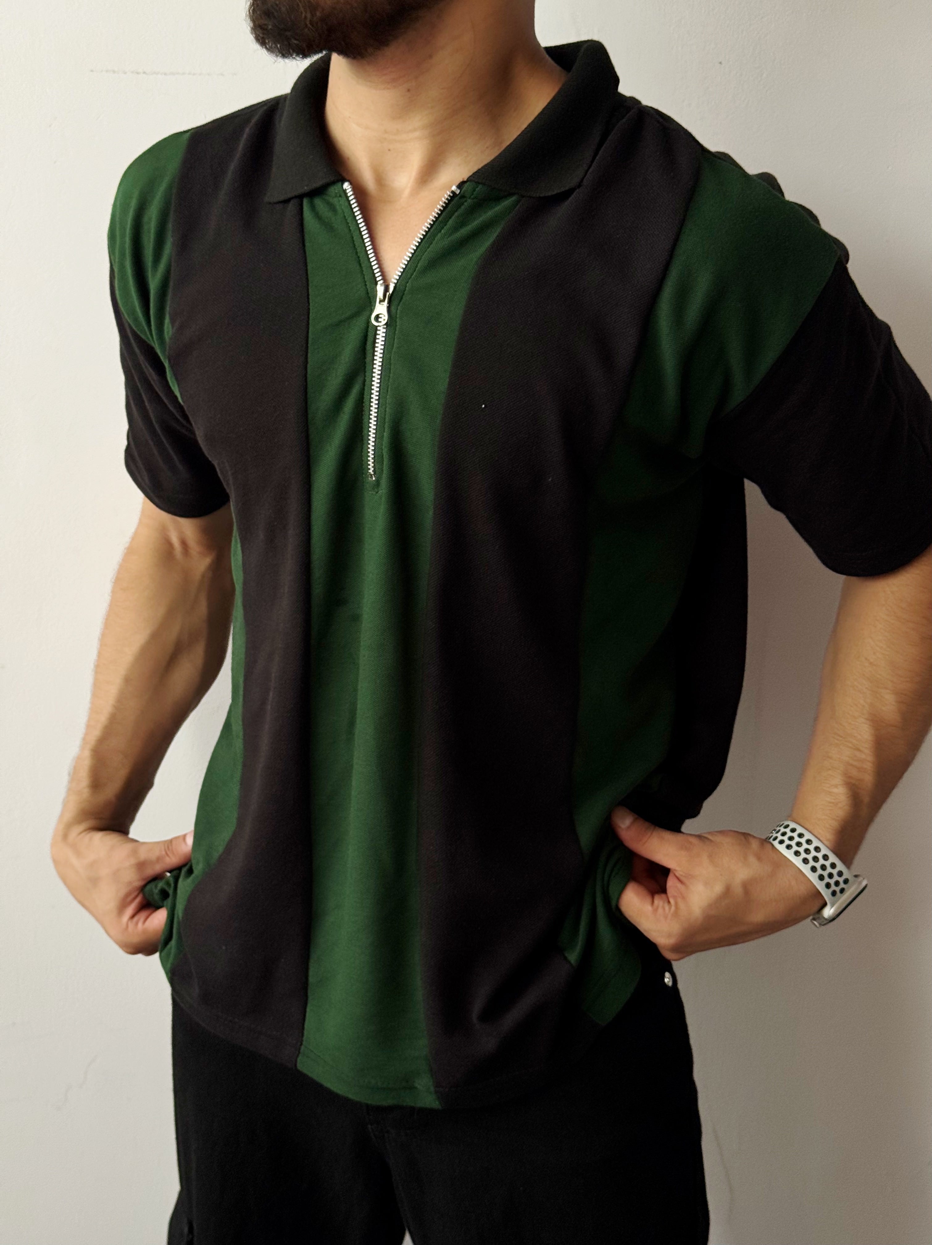 Plane Zip Polo