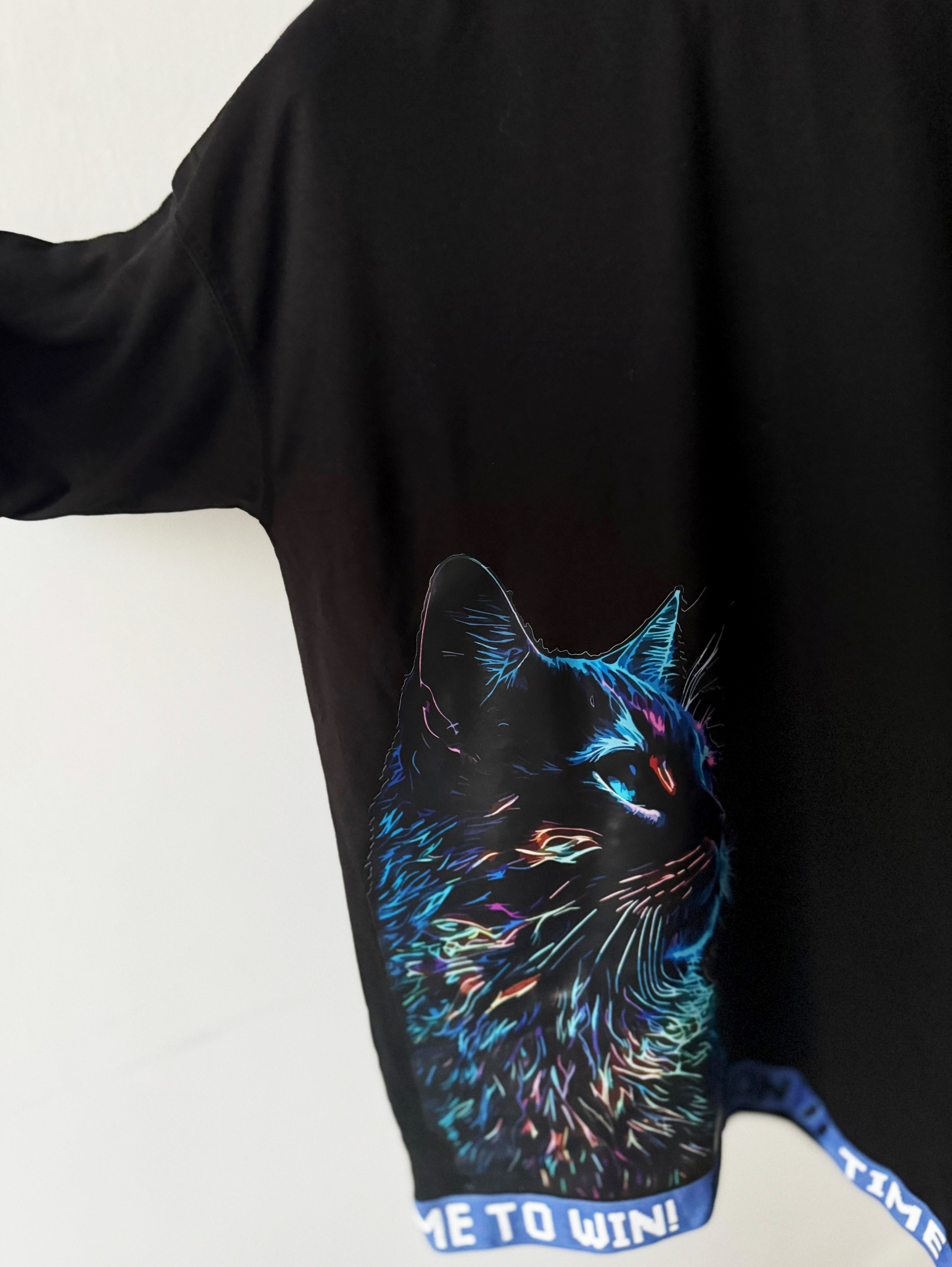 Victory-Driven Feline Crewneck