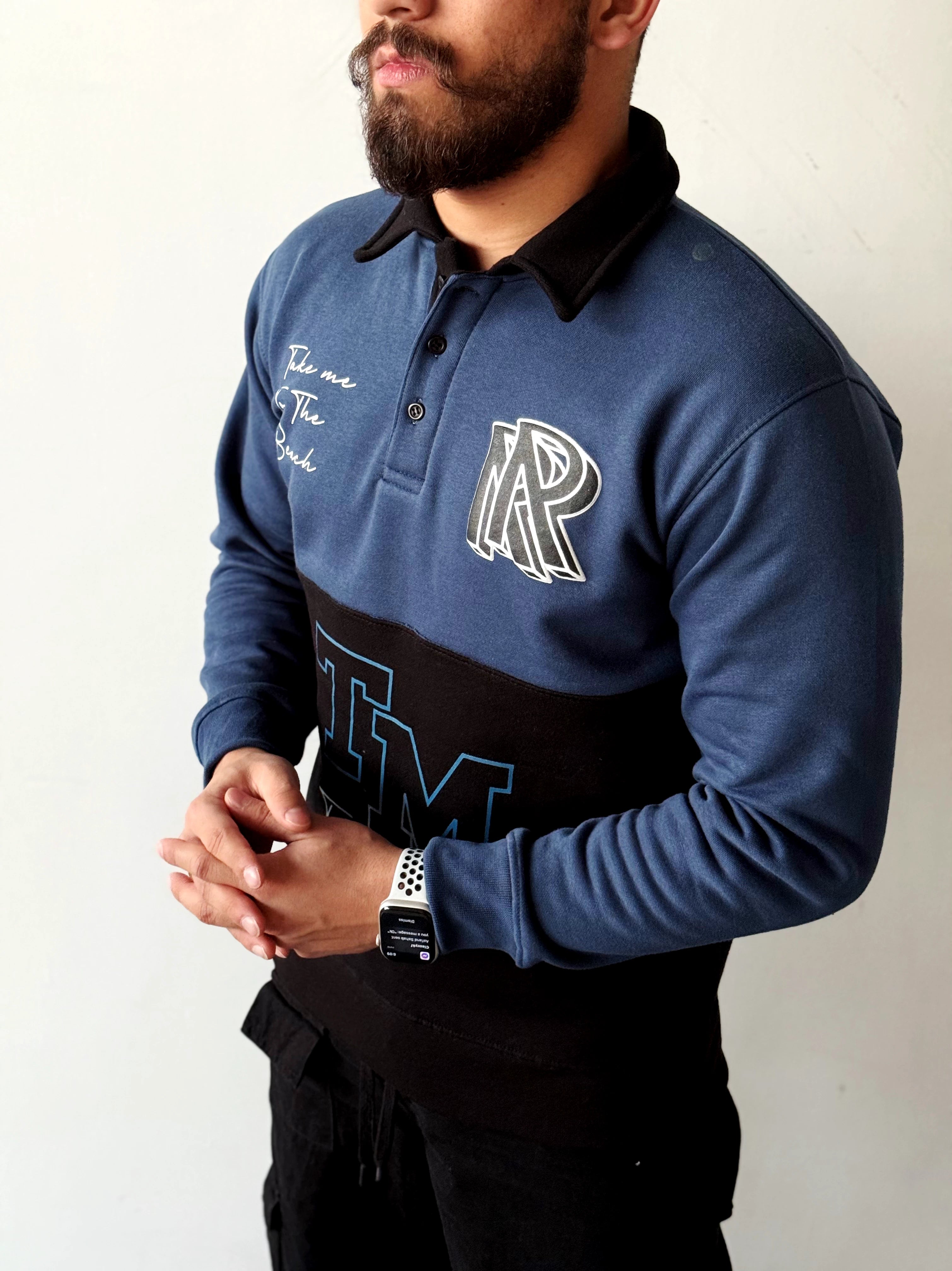 Two-Tone Collar Sweatshirt volume 0.4