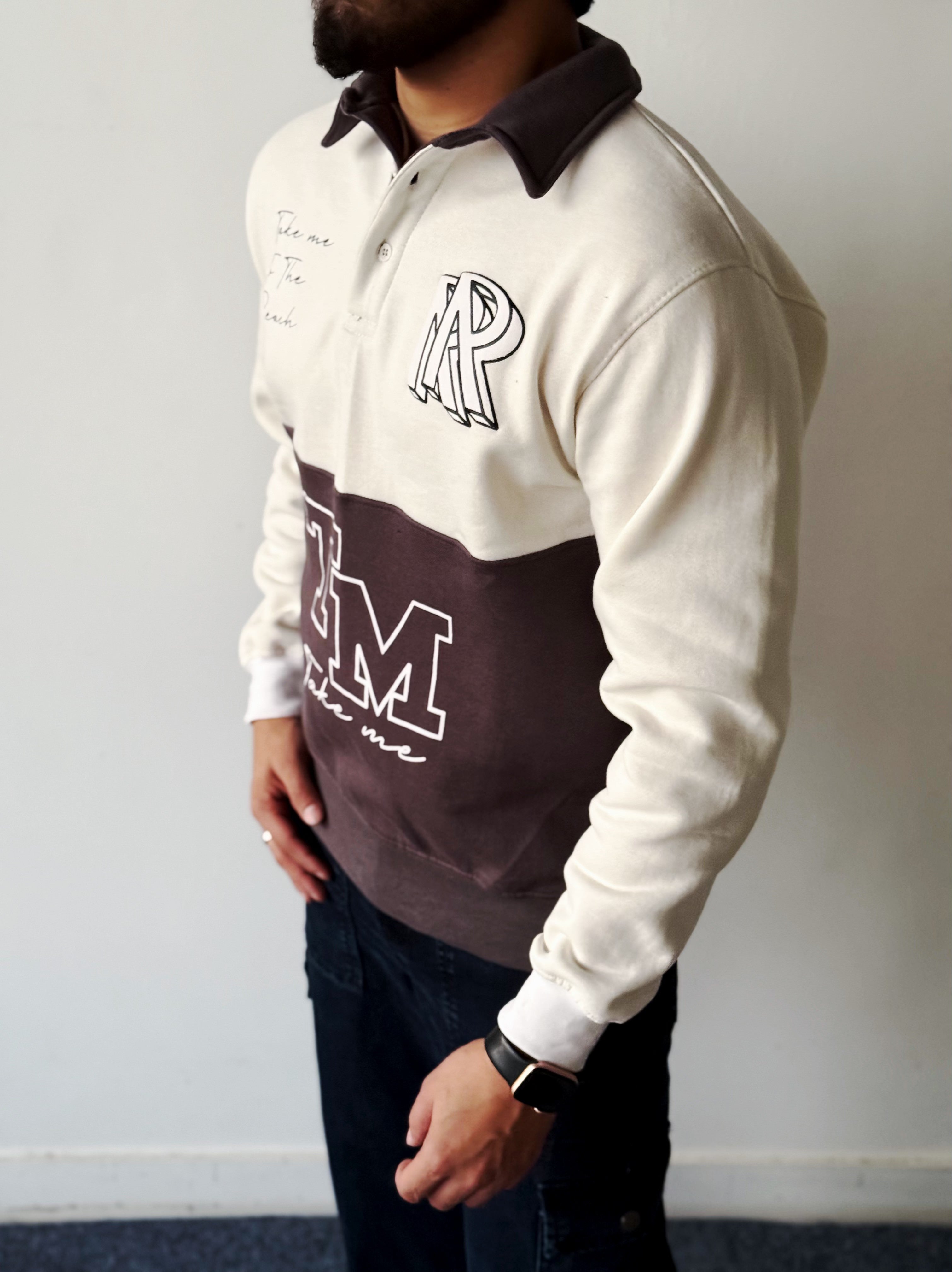 Two-Tone Collar Sweatshirt volume 0.1