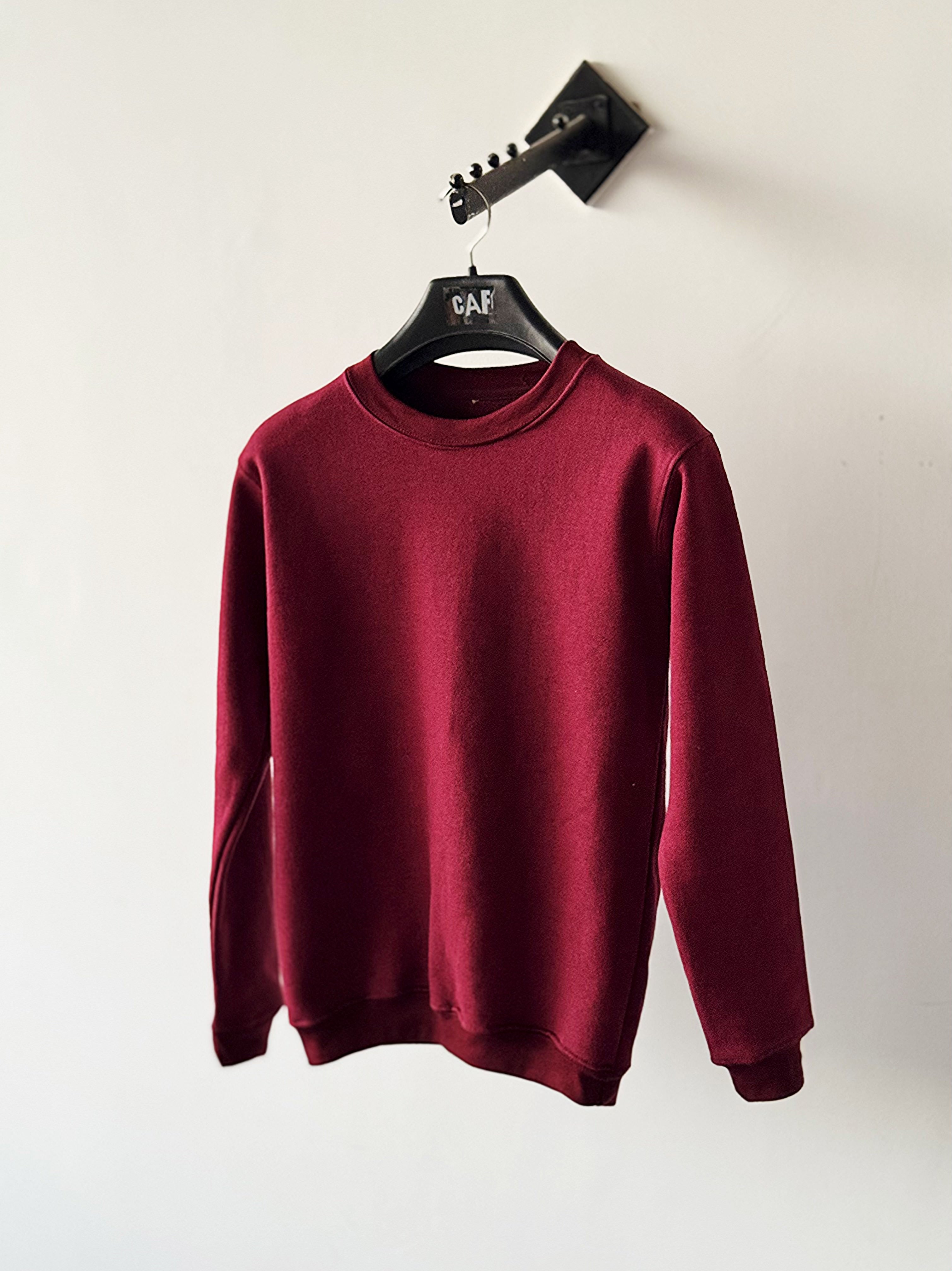 Wine-Tone Plain SweatShirt