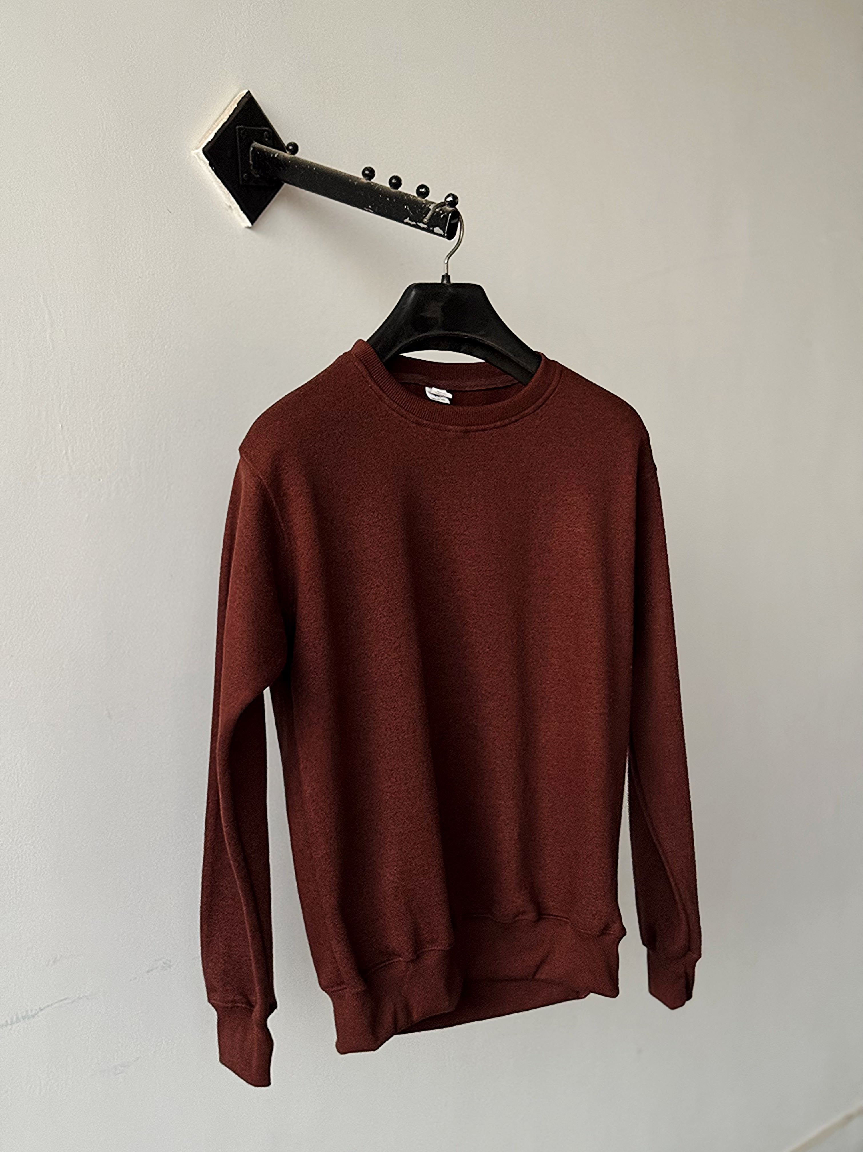 Wine-Tone Plain SweatShirt