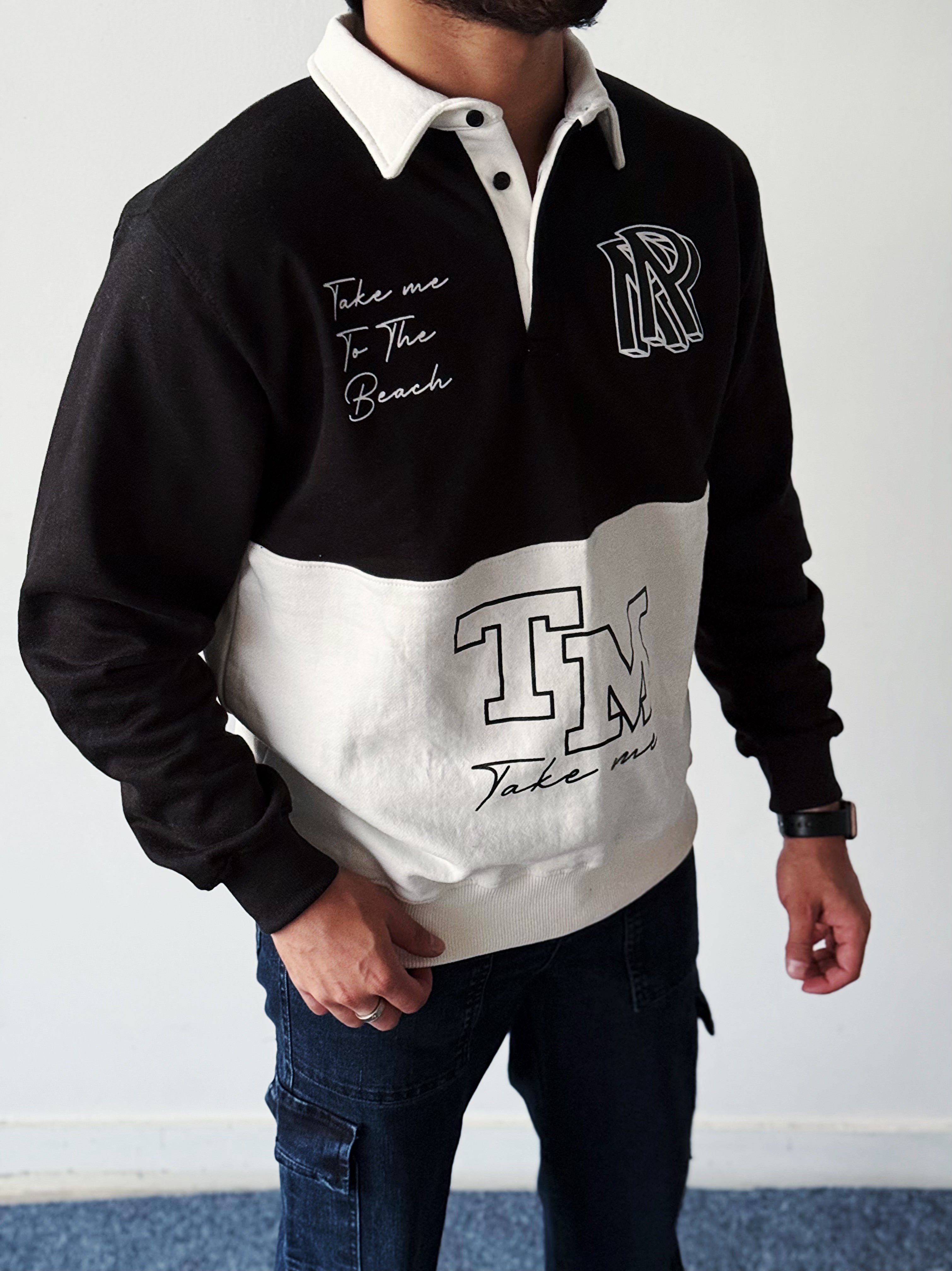 Two-Tone Collar Sweatshirt volume 0.2