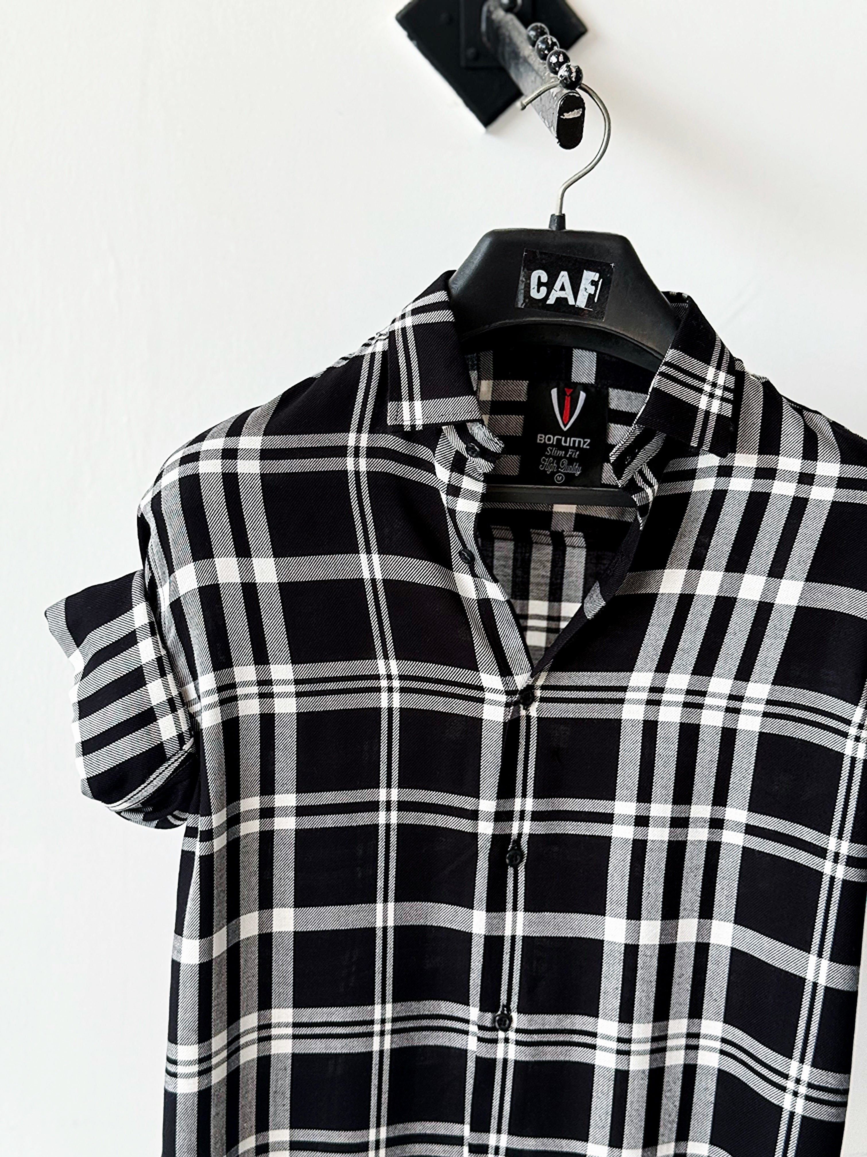 Black & White Lumberjack Shirt