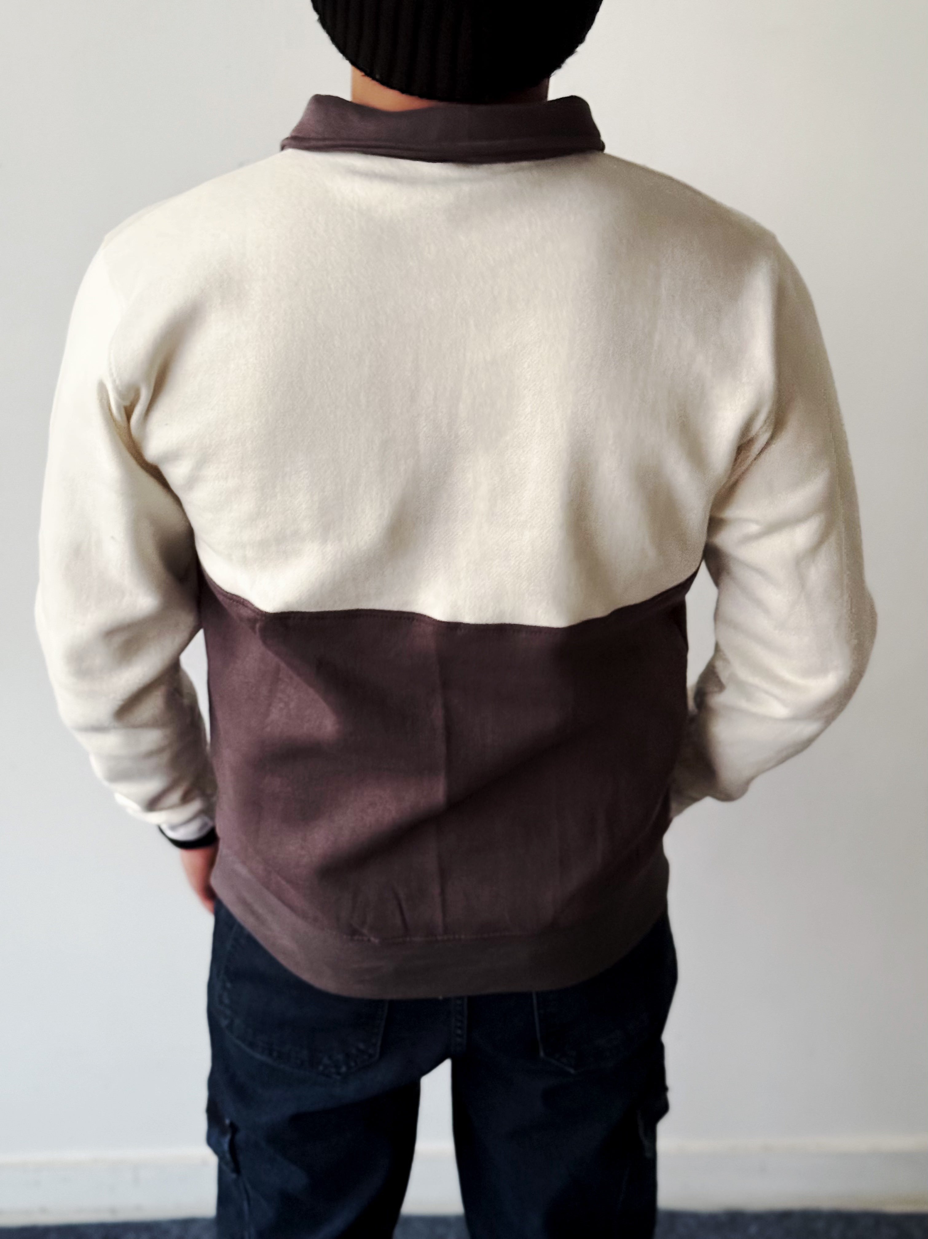 Two-Tone Collar Sweatshirt volume 0.1