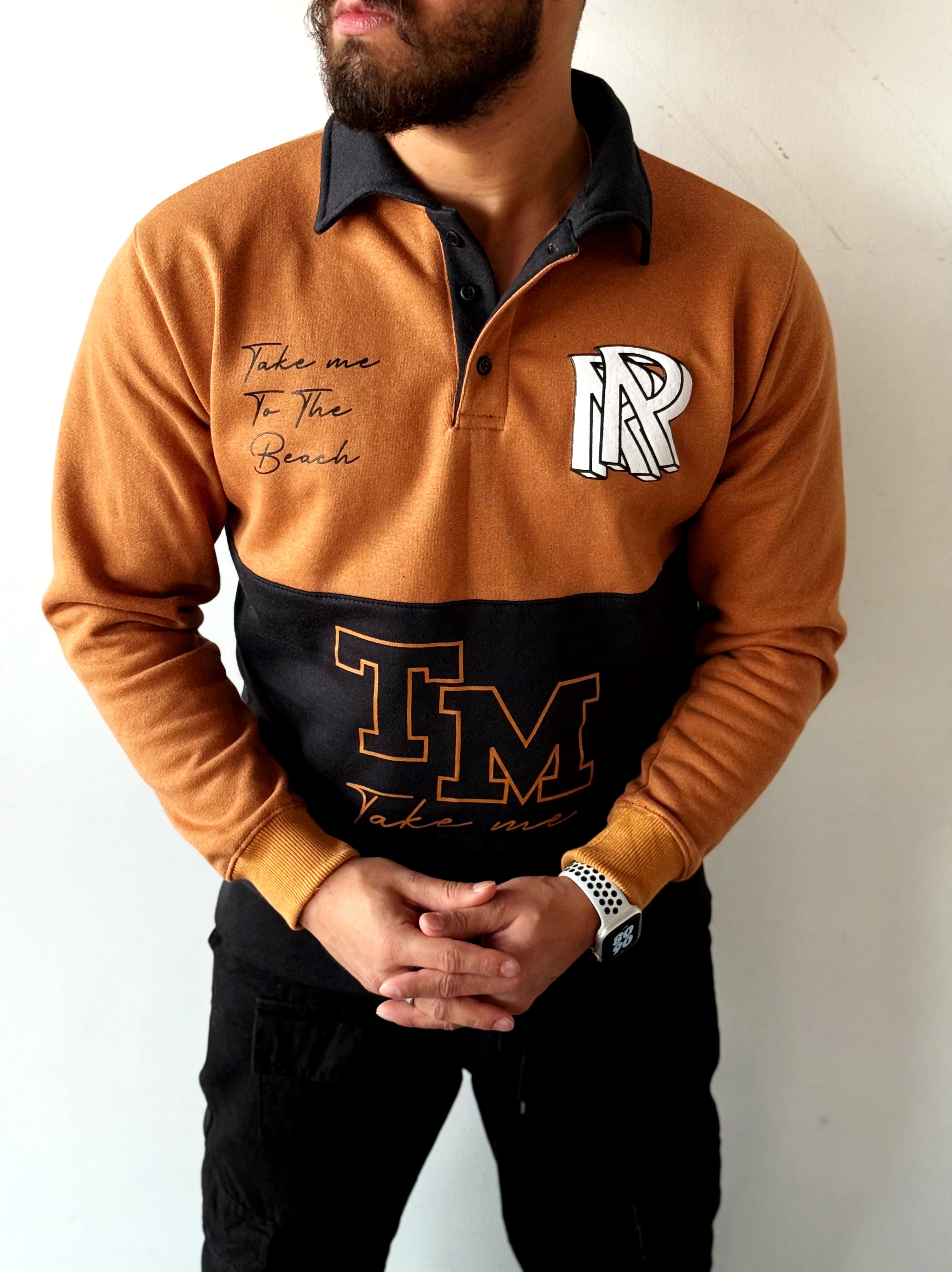 Two-Tone Collar Sweatshirt volume 0.3