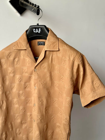 Intricate Embossed Design Shirt