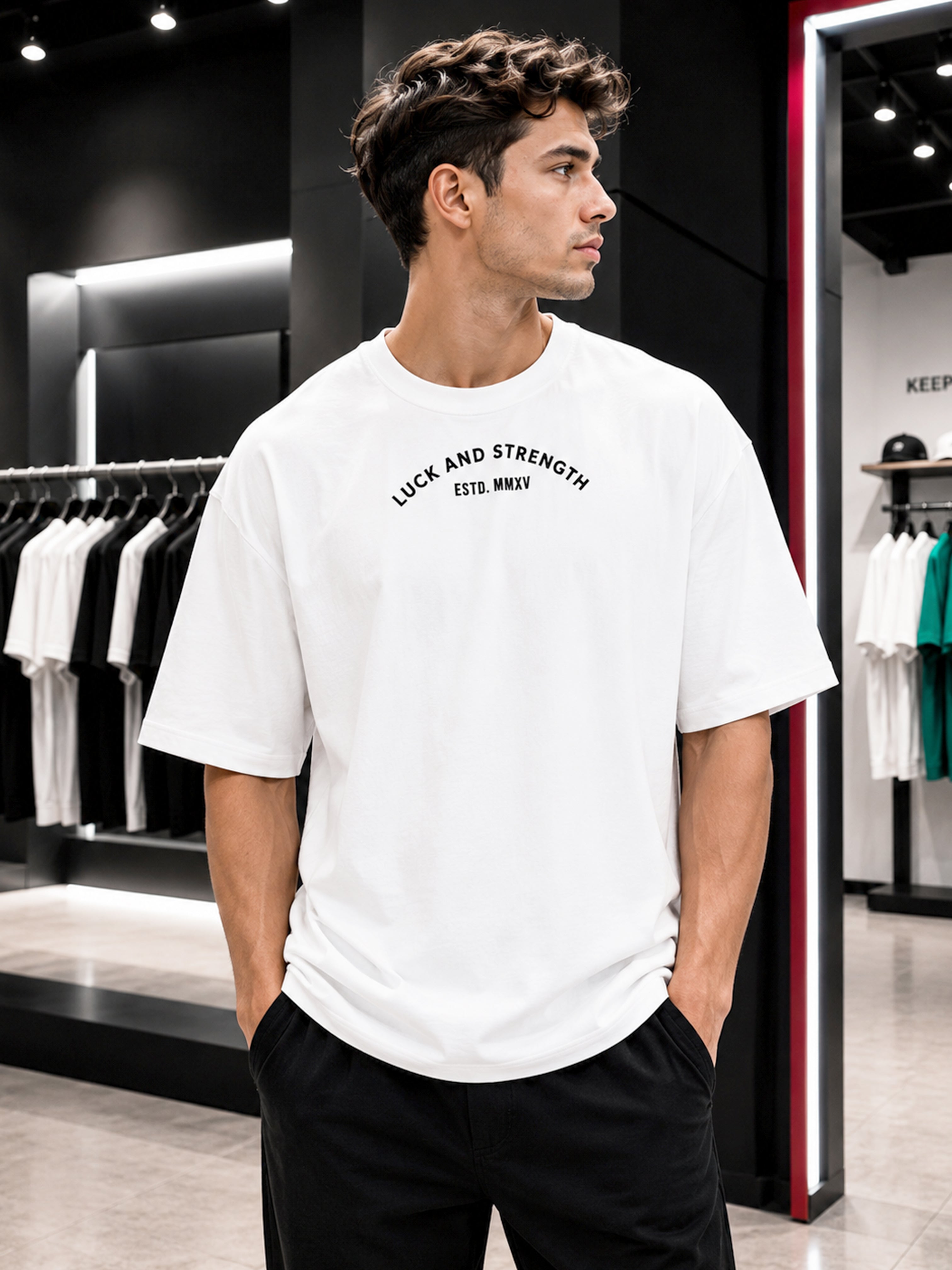 White Ace Oversized T-Shirt