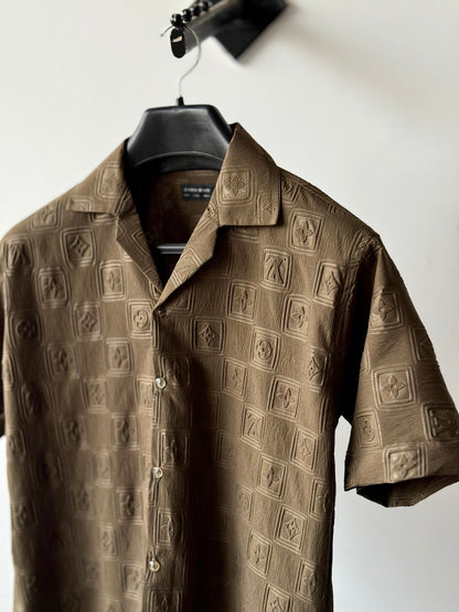 Intricate Embossed Design Shirt