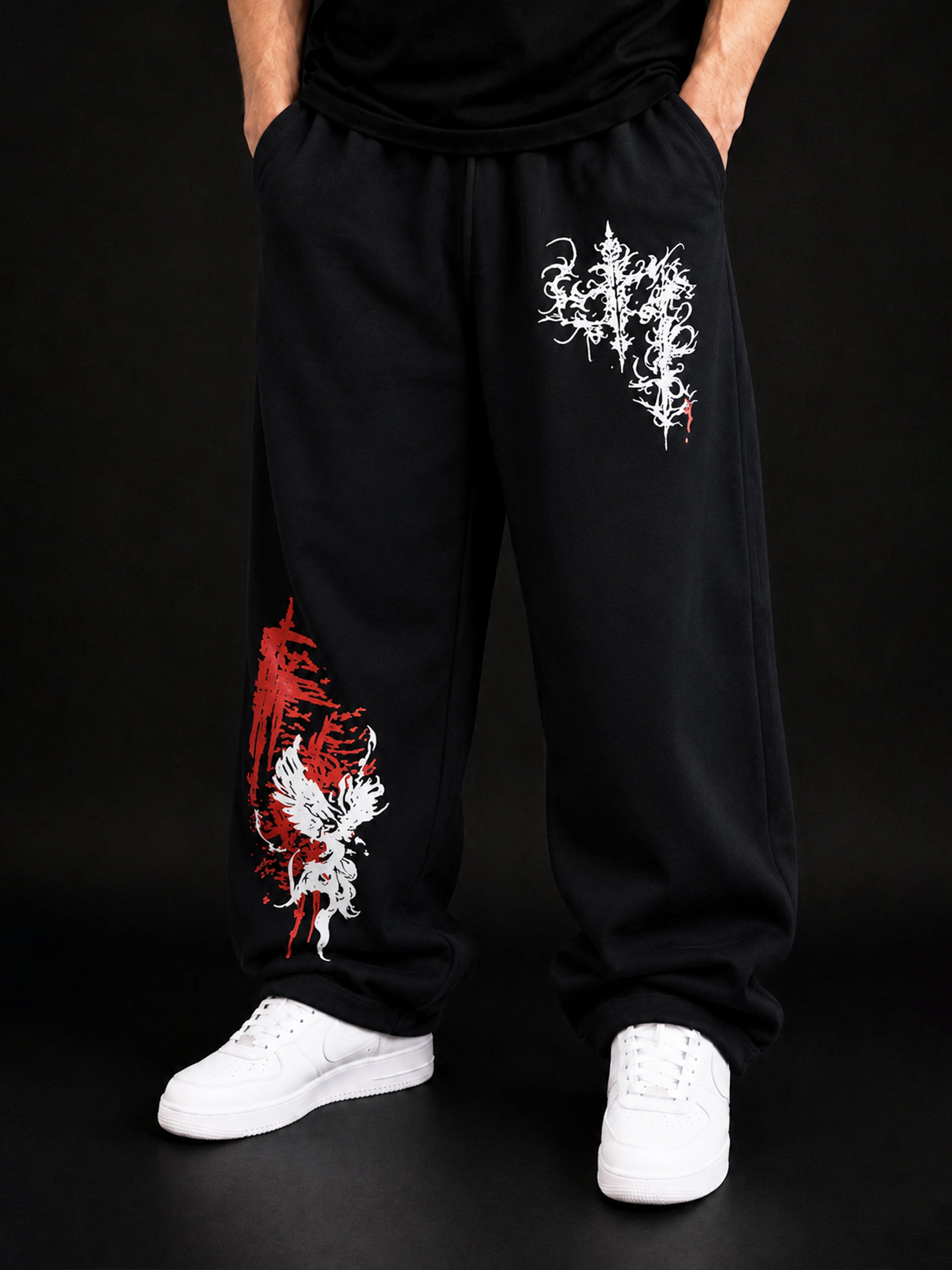 Black Shadow Baggy Trouser