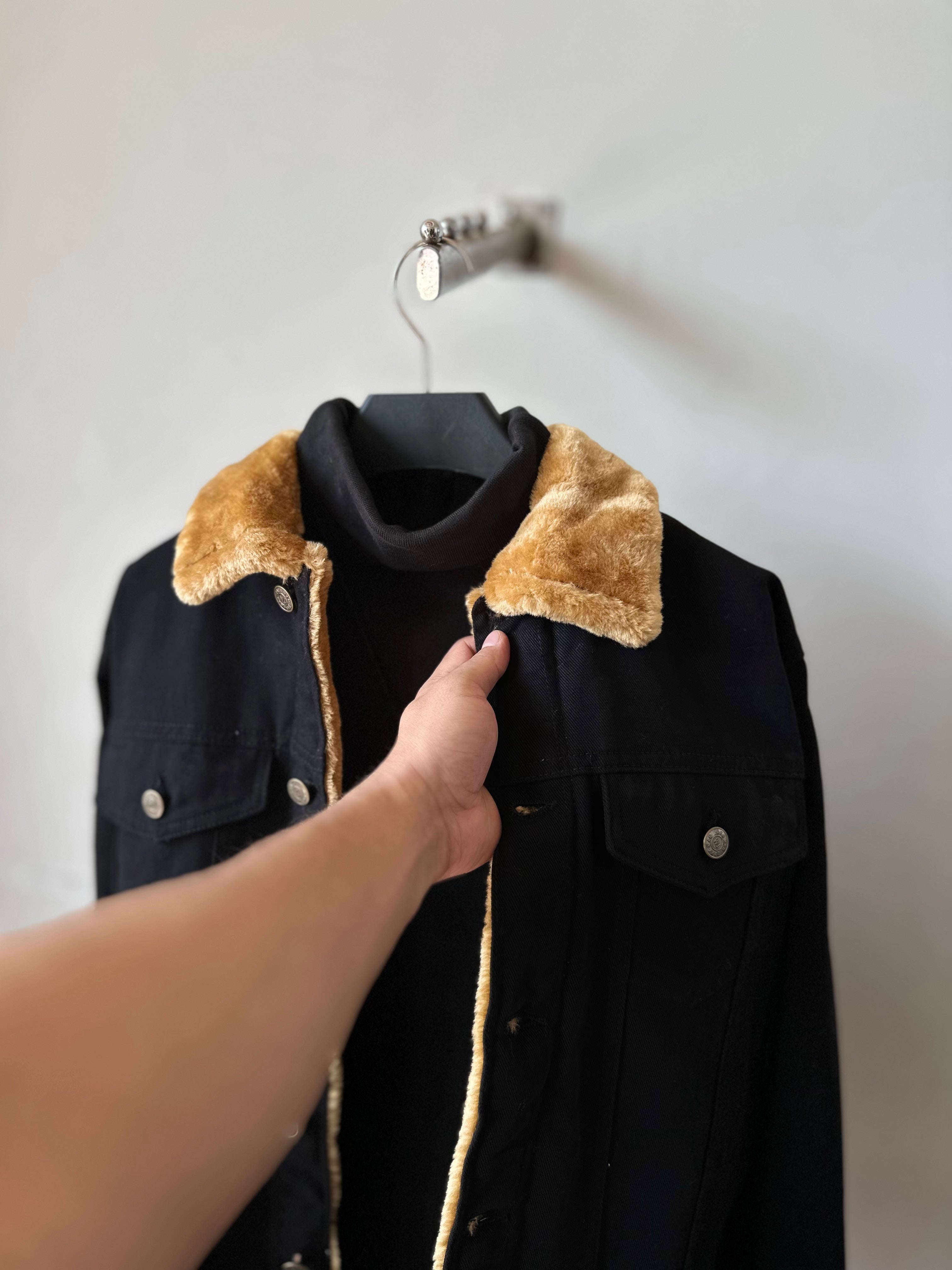 Faux Fur Collar Jacket