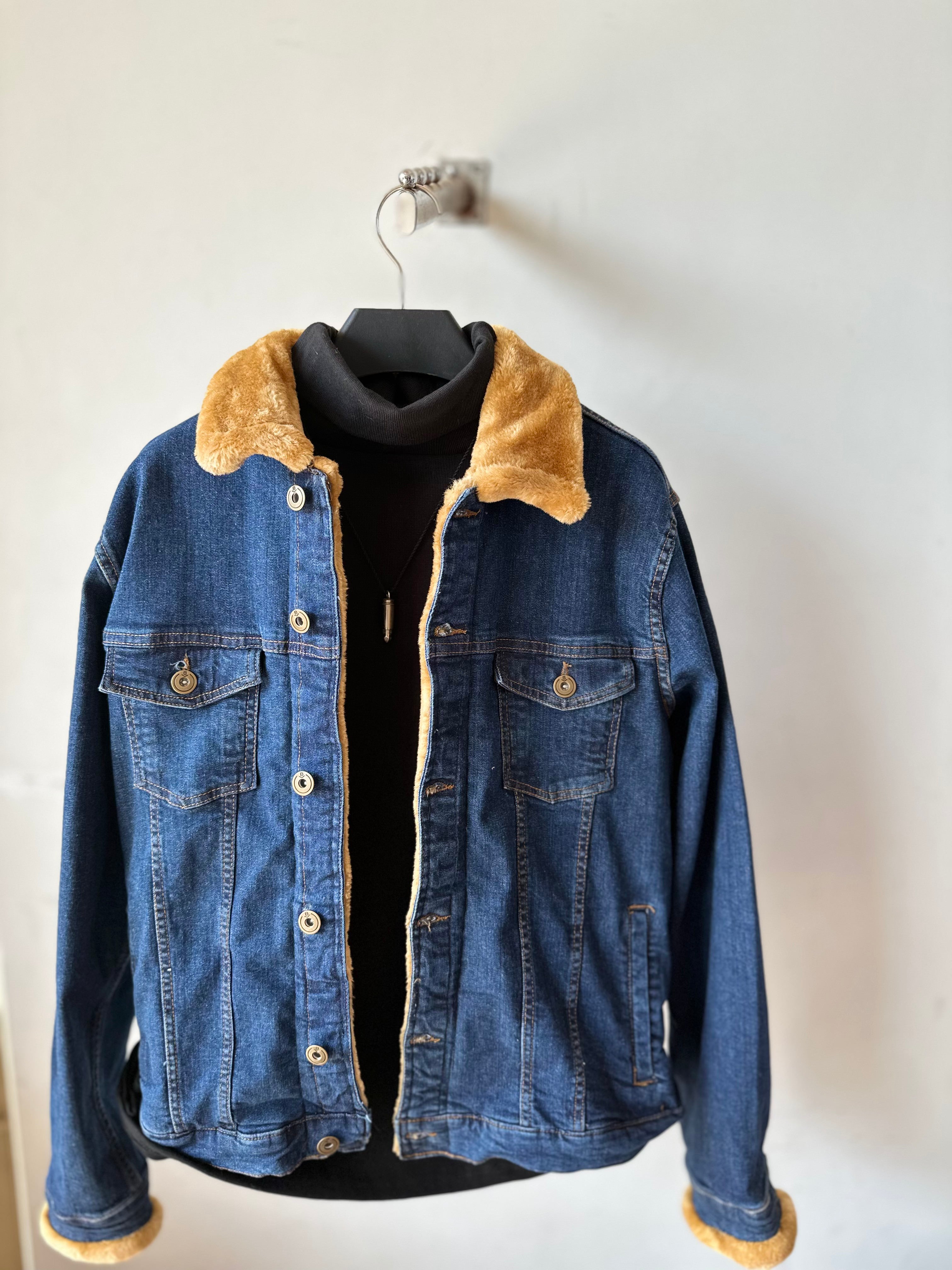 Faux Fur Collar Jacket