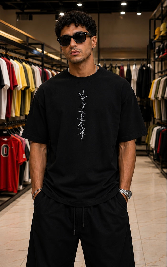 Black Cat Oversized T-Shirt