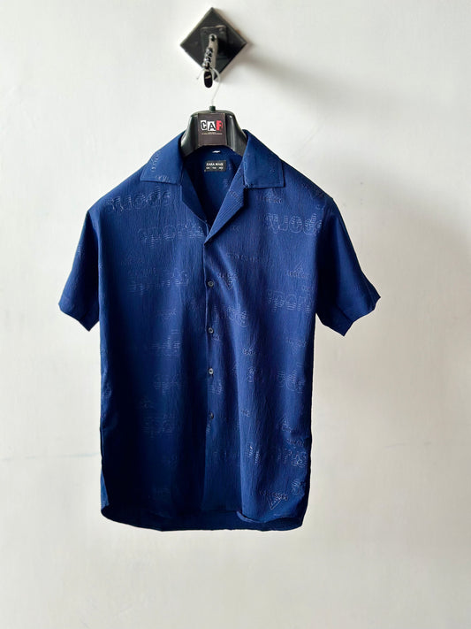 Monochrome Deep Blue Shirt