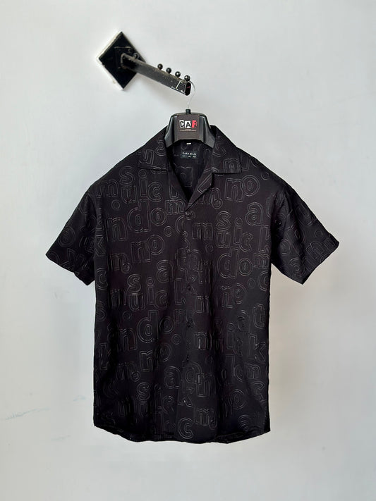 Midnight Shadow Embossed Shirt