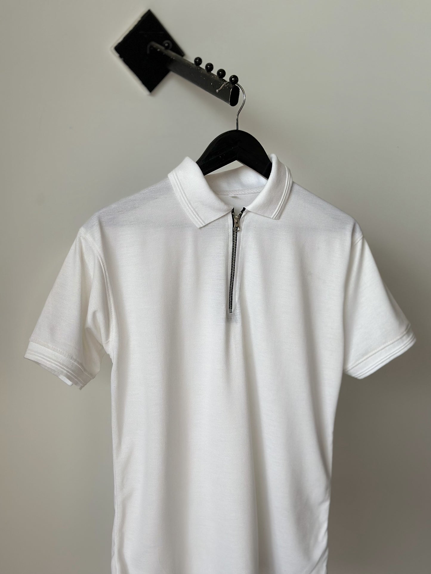 Zip & Zeal White Polo