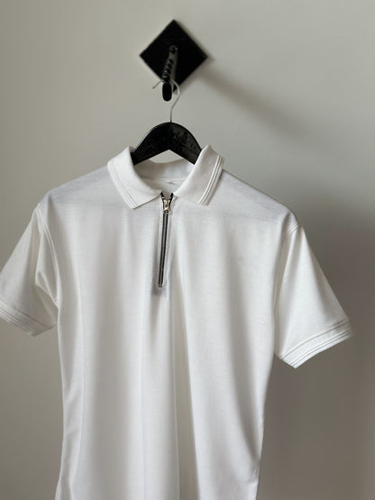 Zip & Zeal White Polo