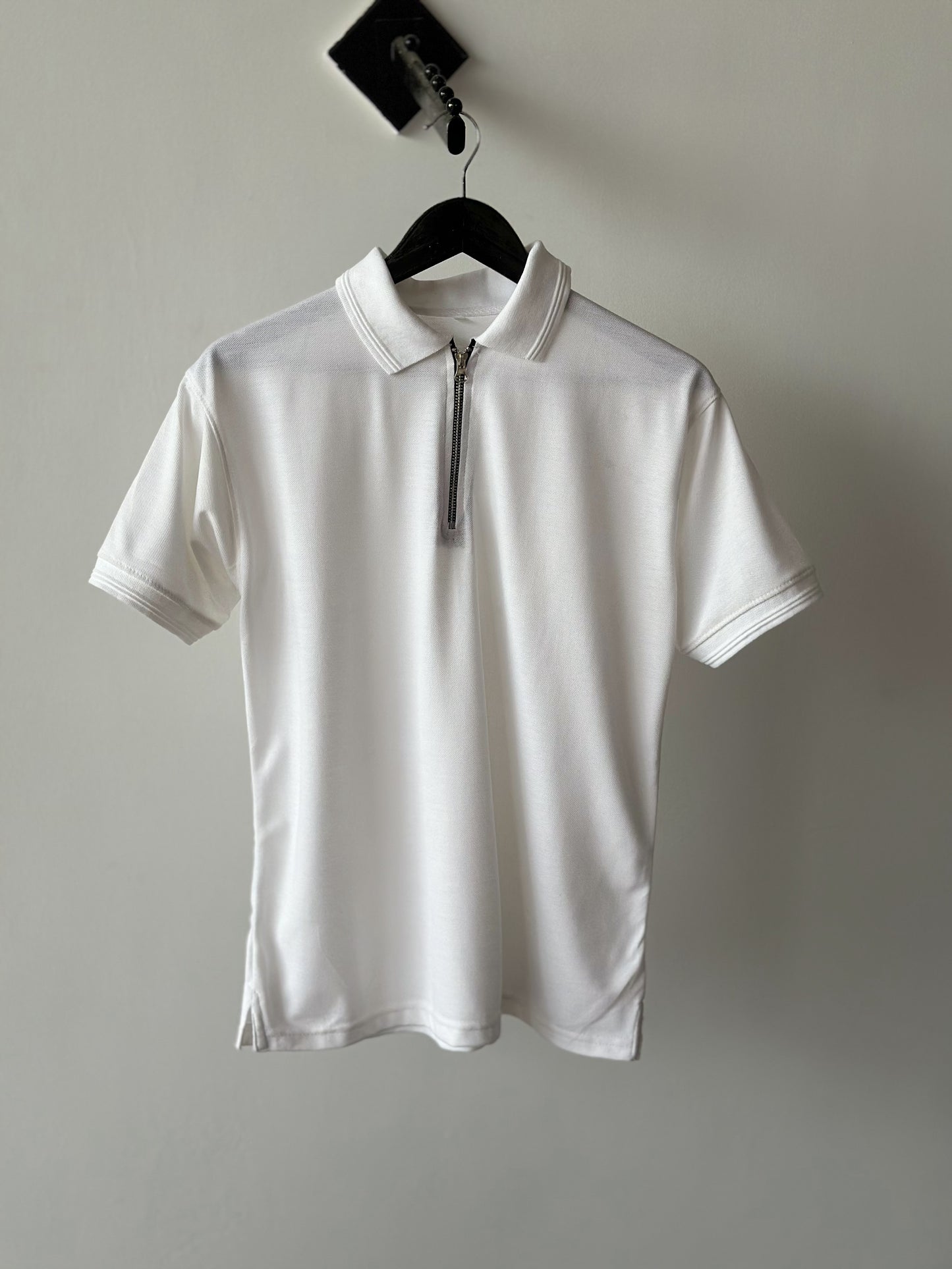 Zip & Zeal White Polo