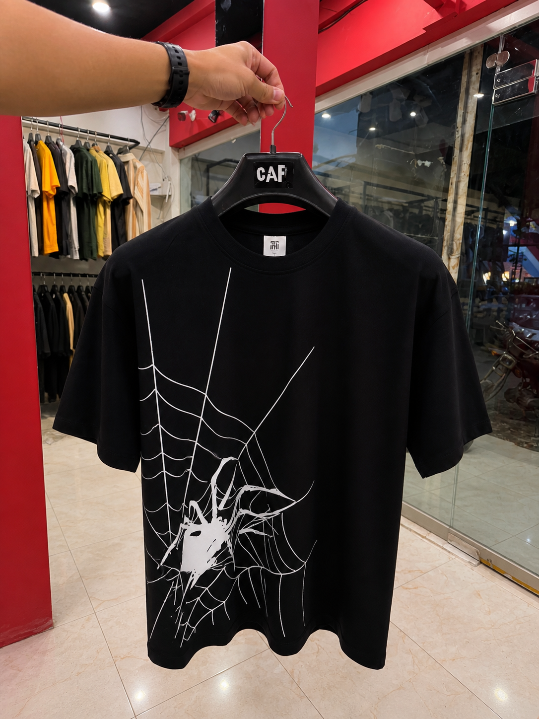 Spider Web Oversized T-Shirt