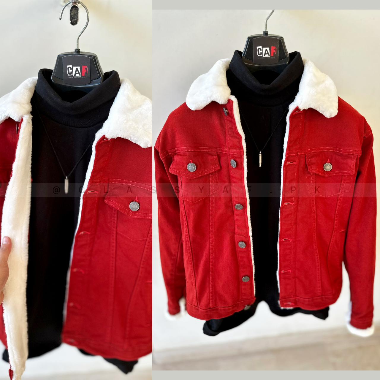 Half Fur Denim Jacket