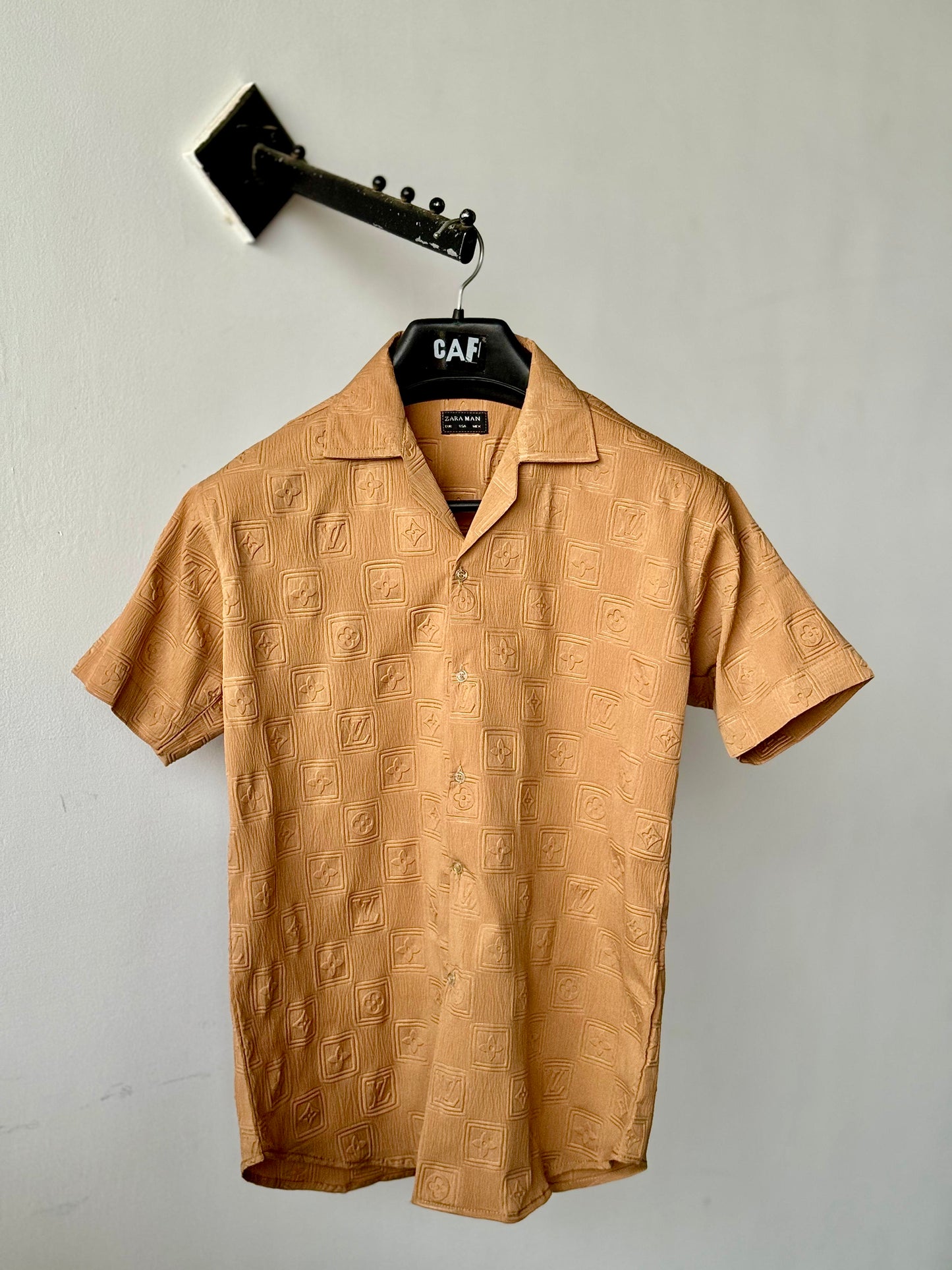 Intricate Embossed Design Shirt