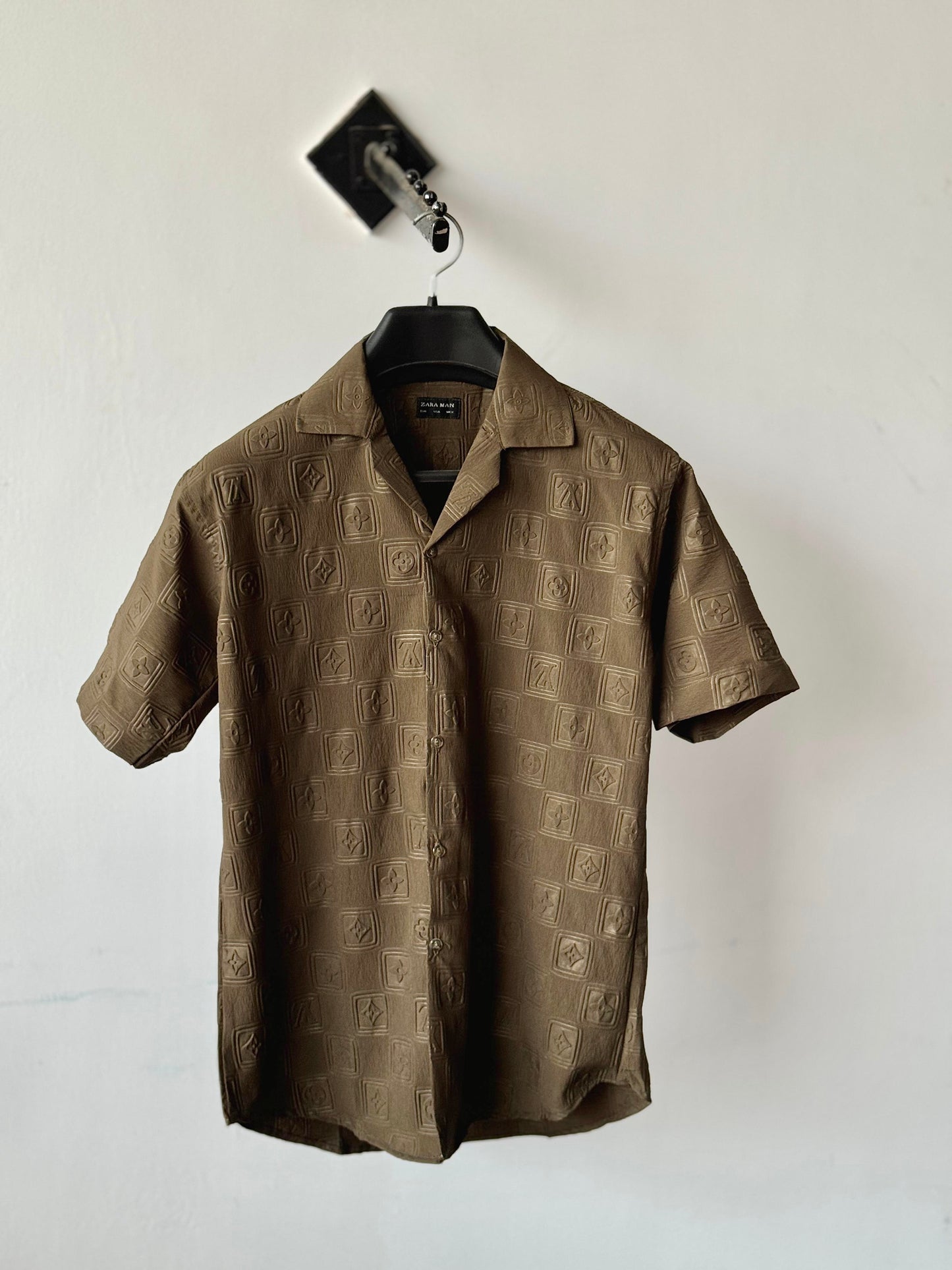 Intricate Embossed Design Shirt