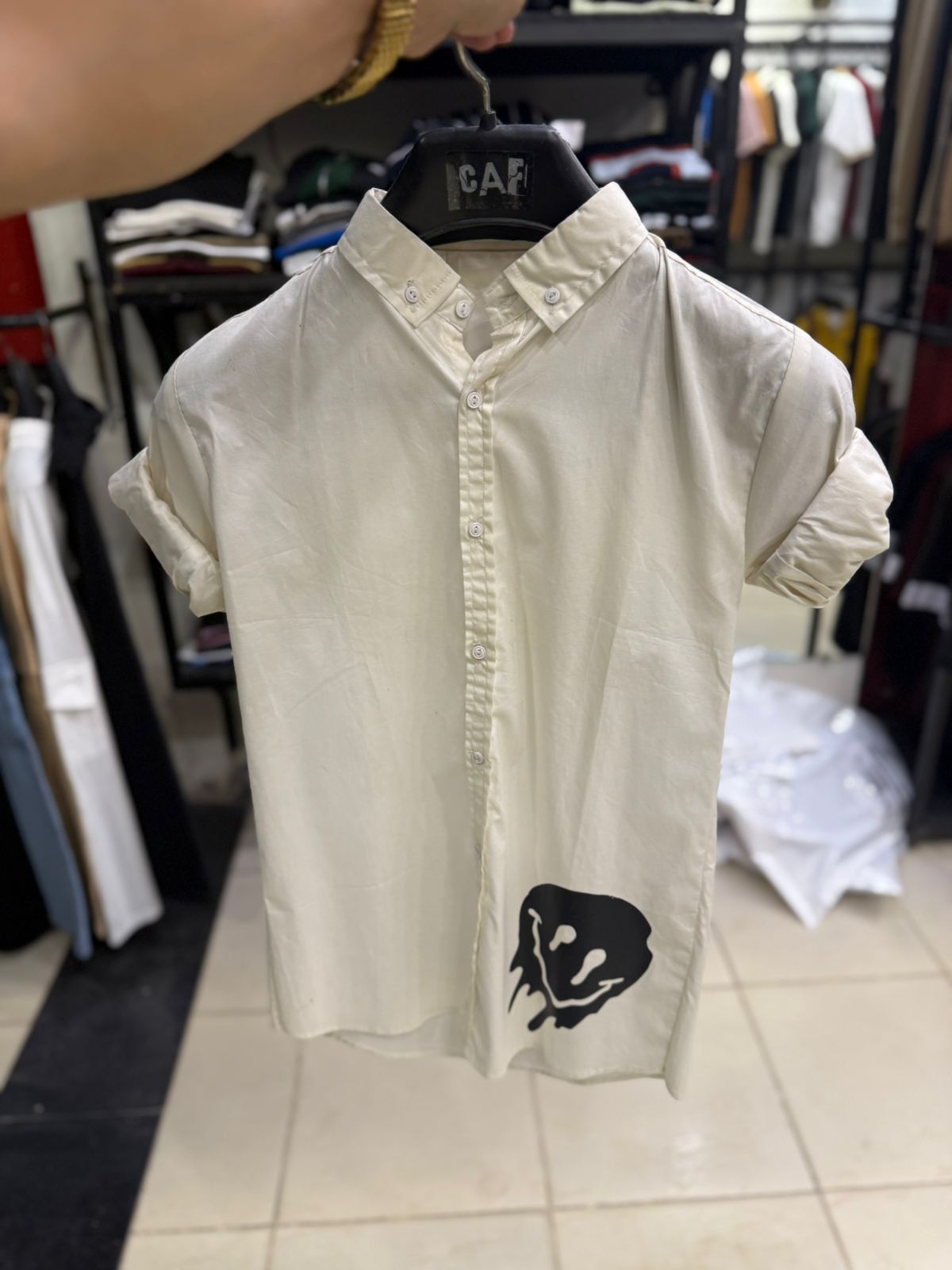 Bleak Smile Button - Up - CAF (Classy And Fit)