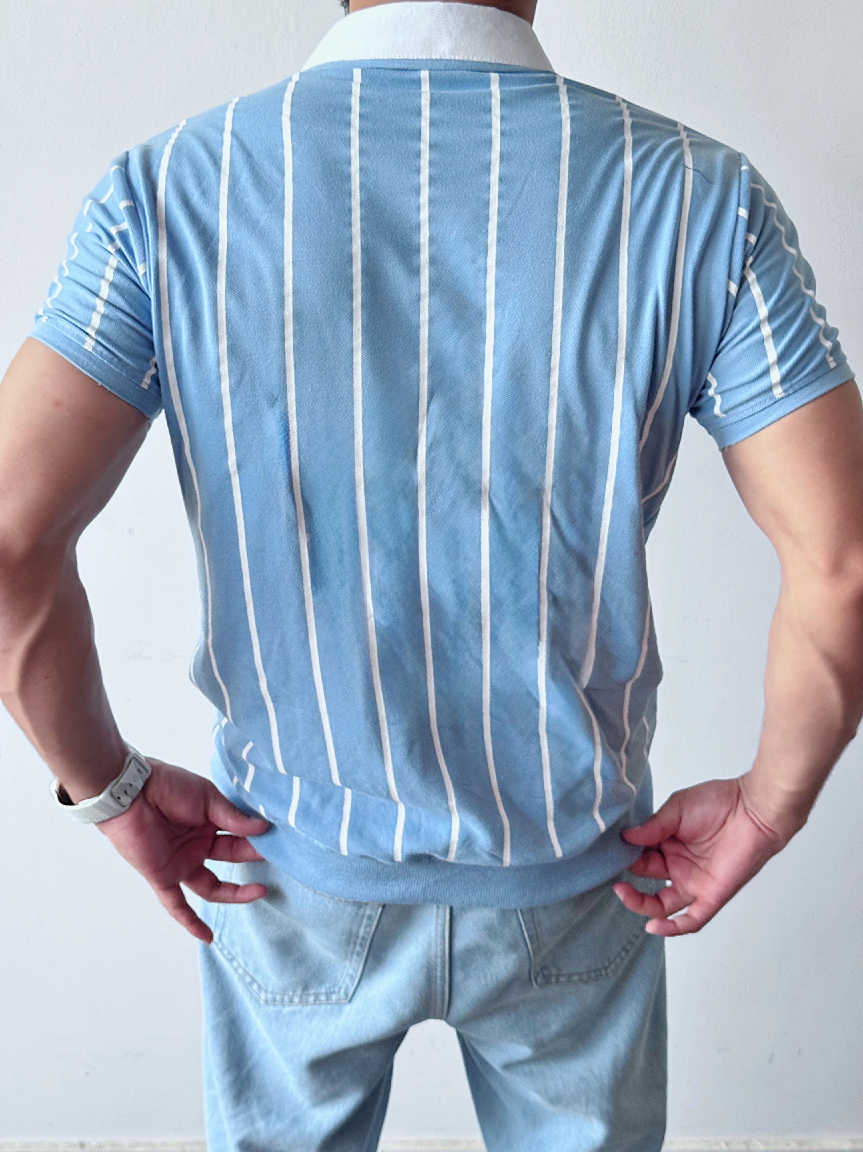 Summer Striped - Cotton Polo Shirt