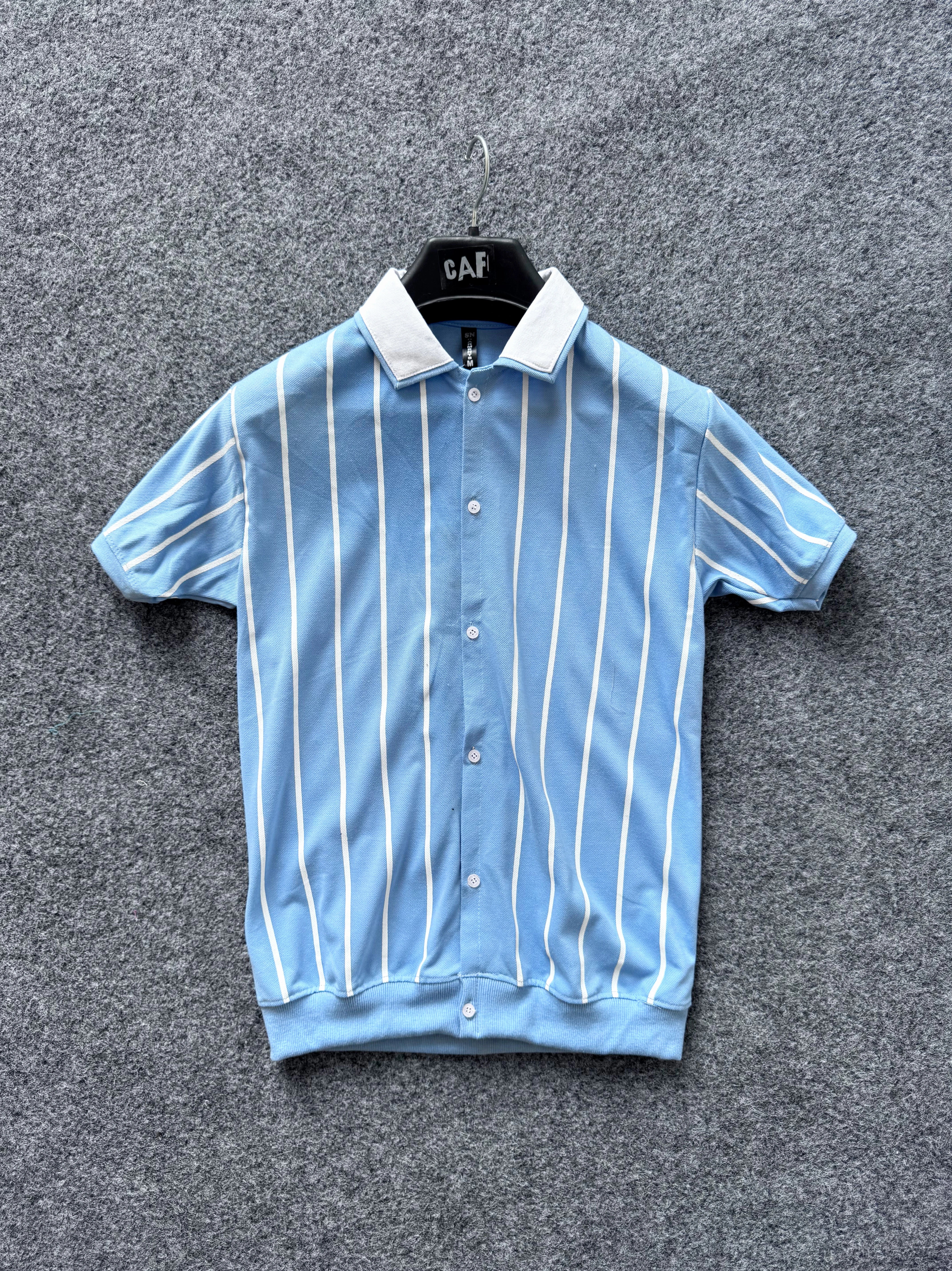 Summer Striped - Cotton Polo Shirt