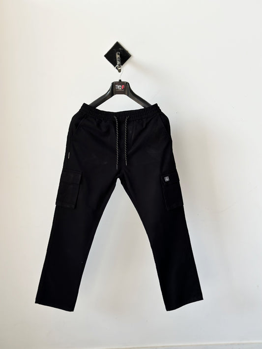 Black Fashion Cargo Trousers