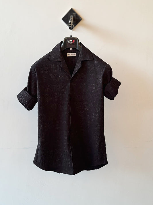 Sophisticated Black Print Shirt