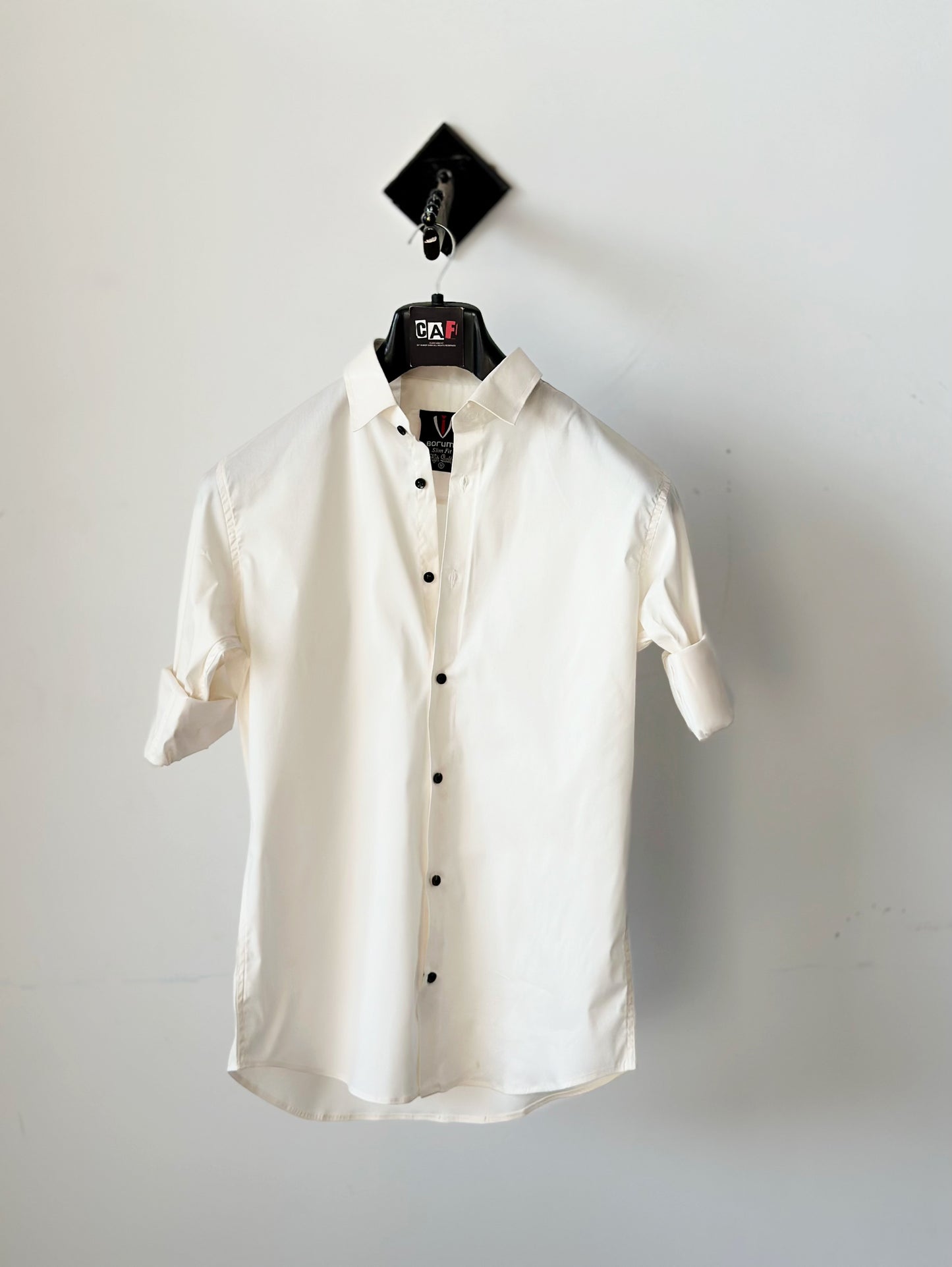 Sophisticated Plain White Shirt