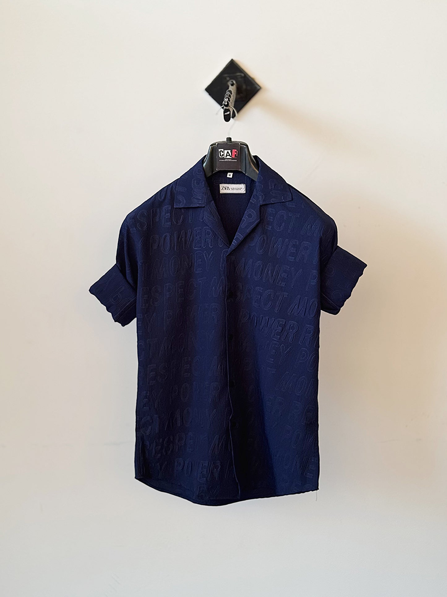 Sleek Blue Button-Up Shirt