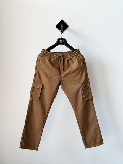 Contemporary Brown Cargo Trousers