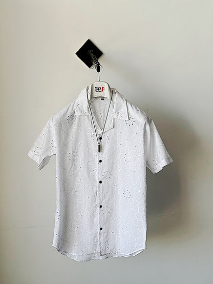 Floral Embroidered Summer Shirt