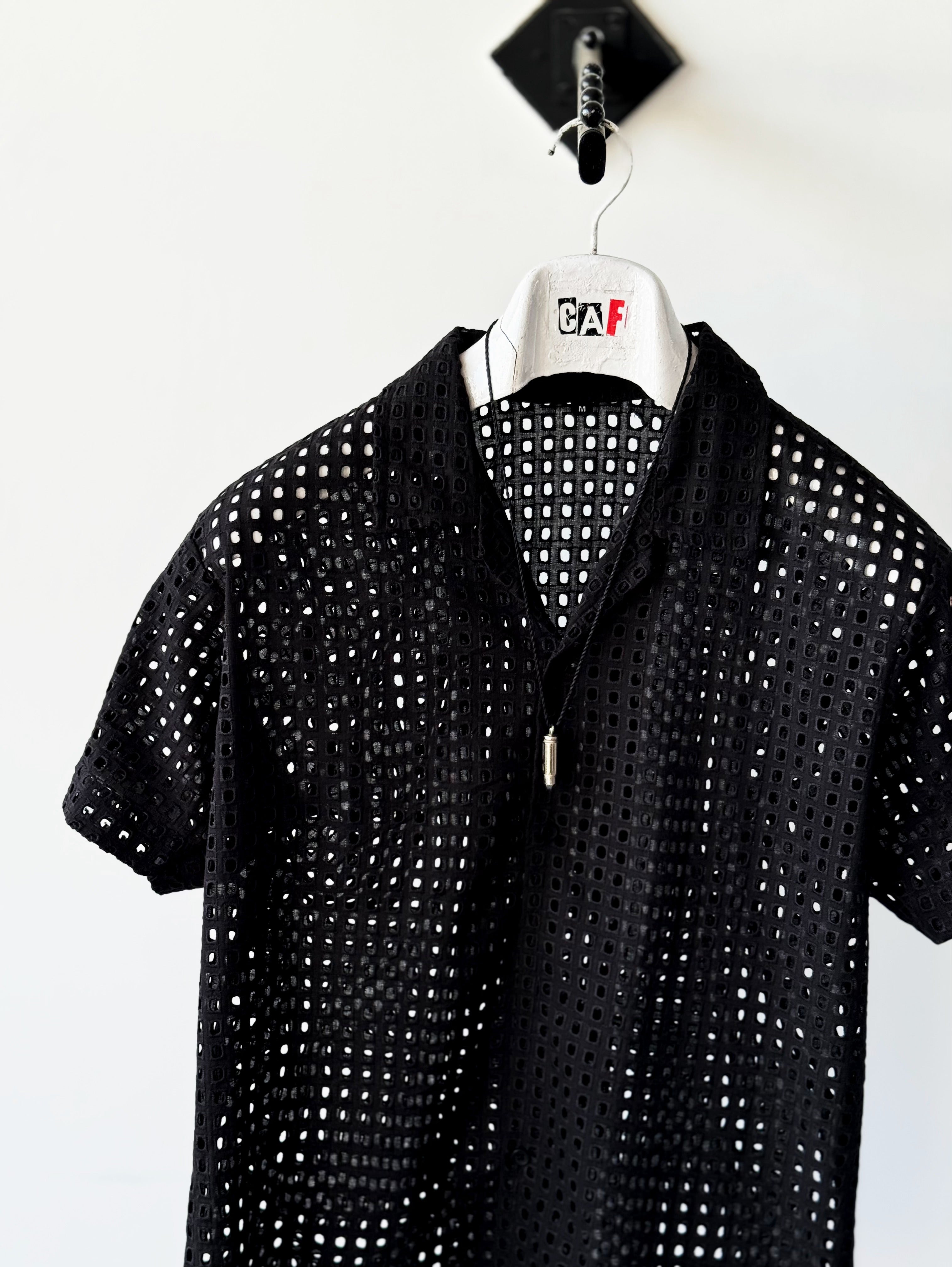 Black Ventilated Summer Top