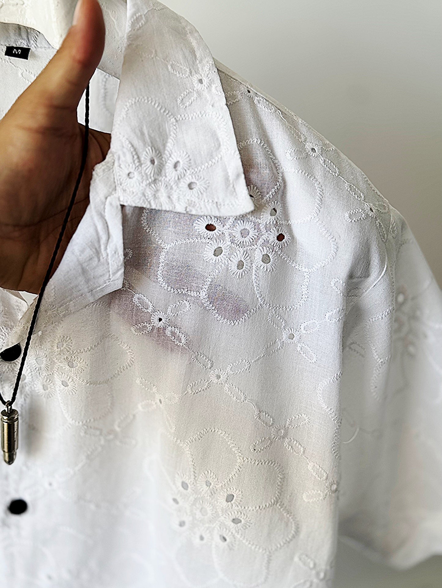 Floral Embroidered Summer Shirt