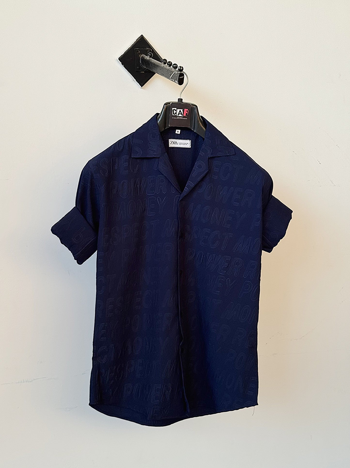 Sleek Blue Button-Up Shirt