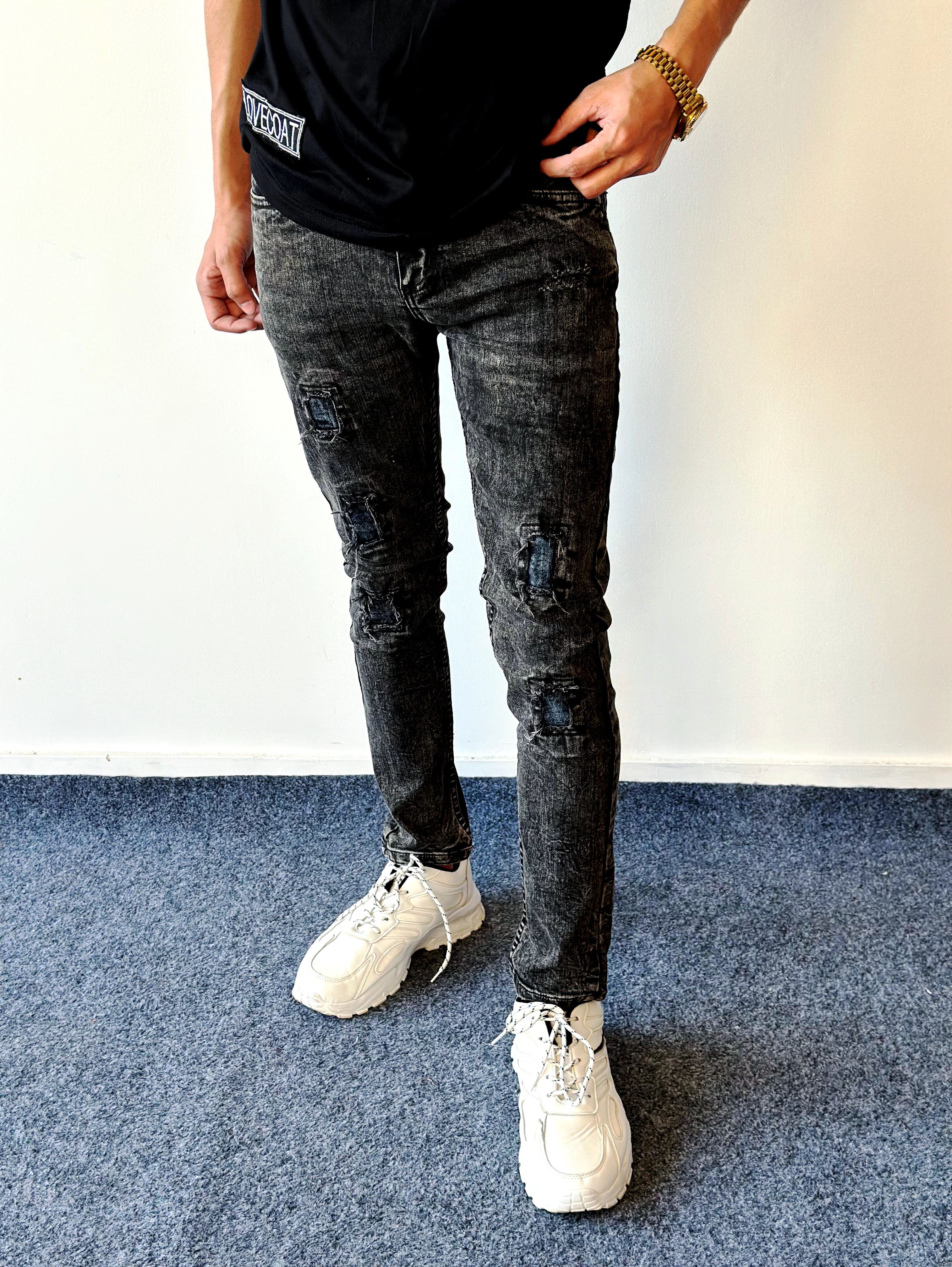 Ripped Black Denim Jeans – CAF (Classy And Fit)