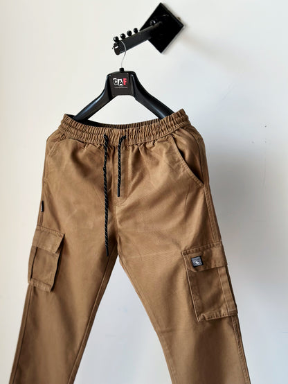 Contemporary Brown Cargo Trousers