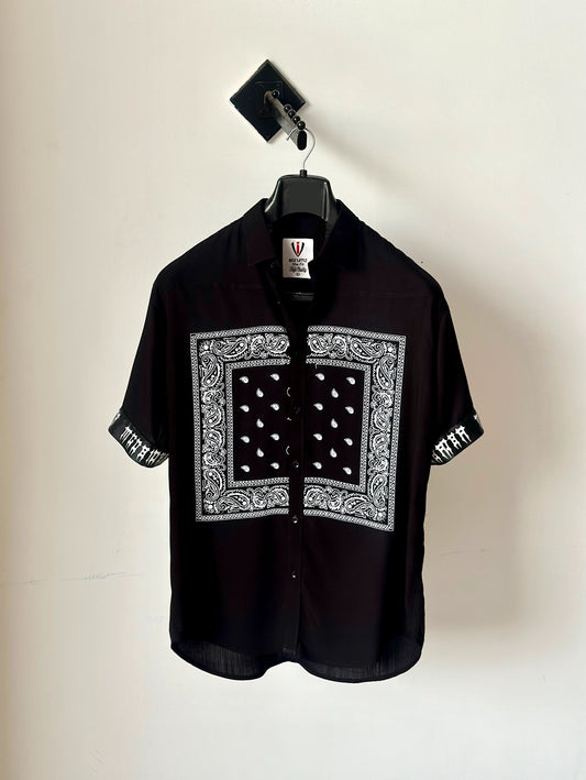 Black Bandana Design Shirt