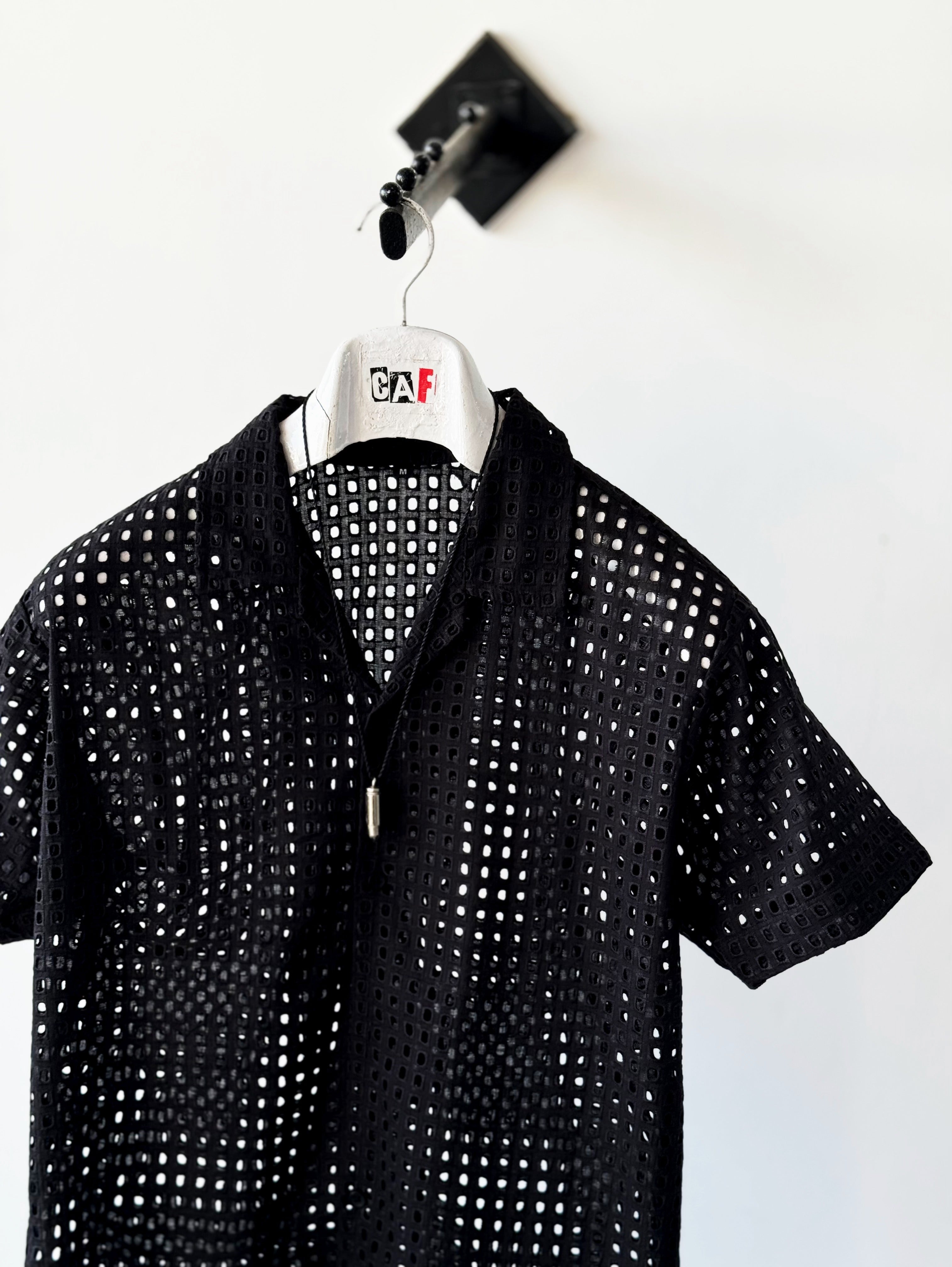 Black Ventilated Summer Top